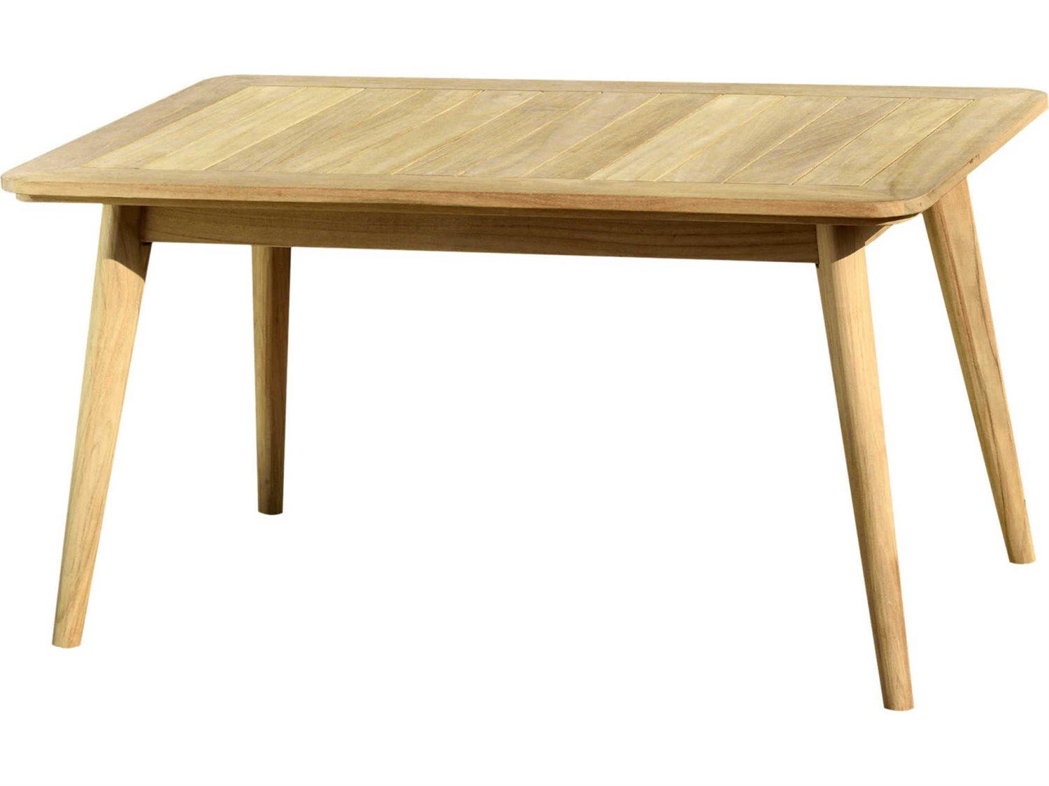 International Home Miami Amazonia Samantha Wood Rectangular Patio Coffee Table