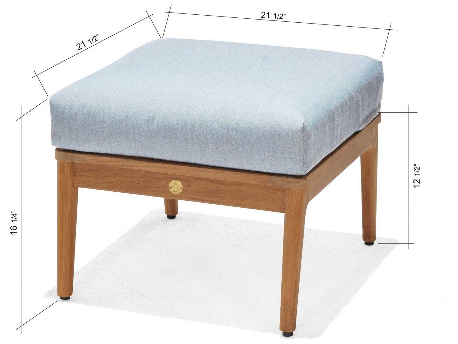 International Home Miami Amazonia Samantha Olefin Cushion Outdoor Ottoman