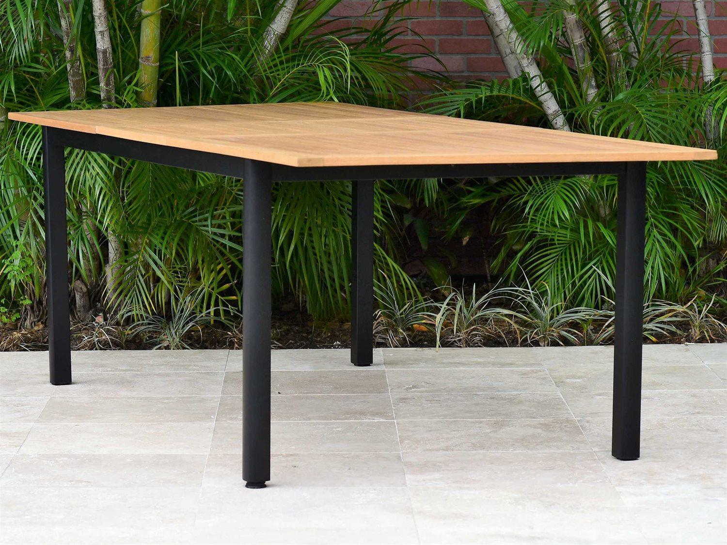 International Home Miami Amazonia Ivy Aluminum Extendable Rectangular Patio Dining Table