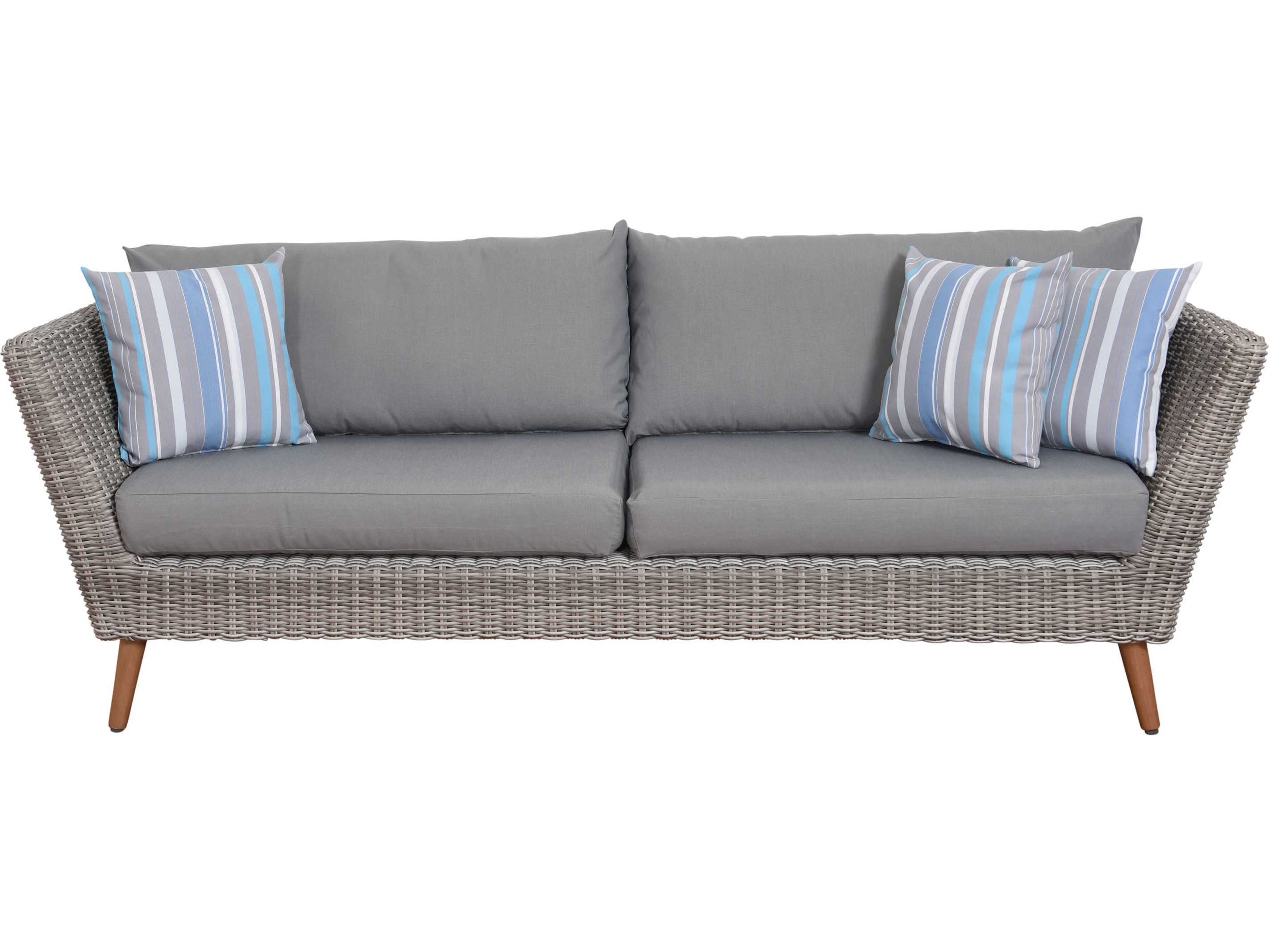 International Home Miami Amazonia Boston 4 Piece Conversation Set with Cushions