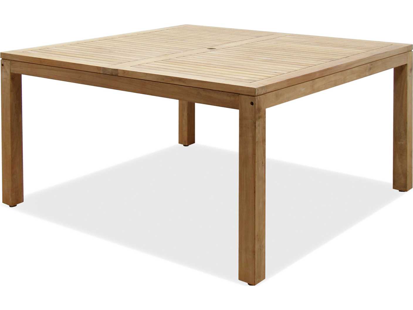 International Home Miami Amazonia Sunset View 9 Piece Teak Square Patio Dining Set with Black Sling Chair