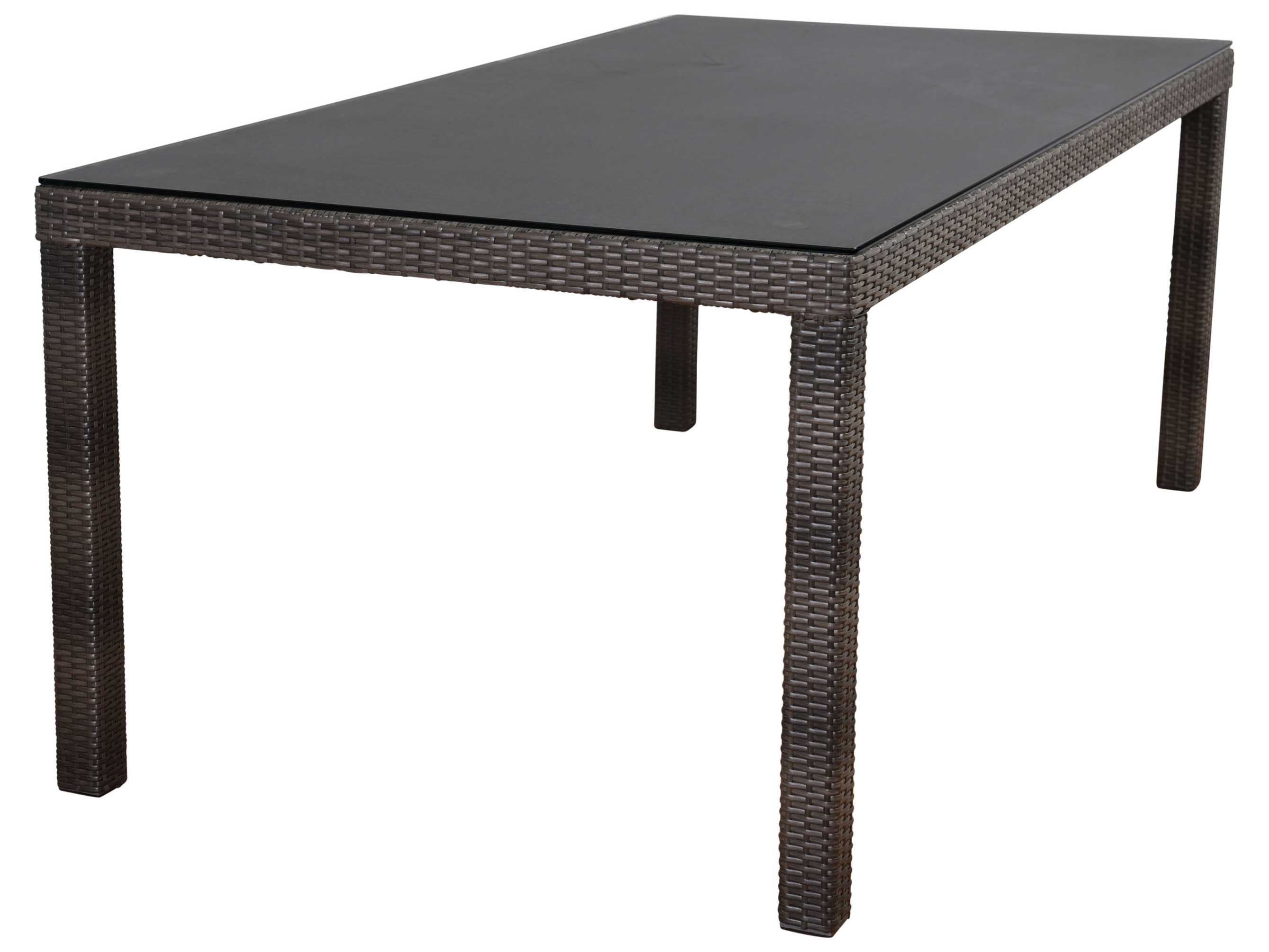 International Home Miami Atlantic Lina 7 Piece Rectangular Patio Dining Set