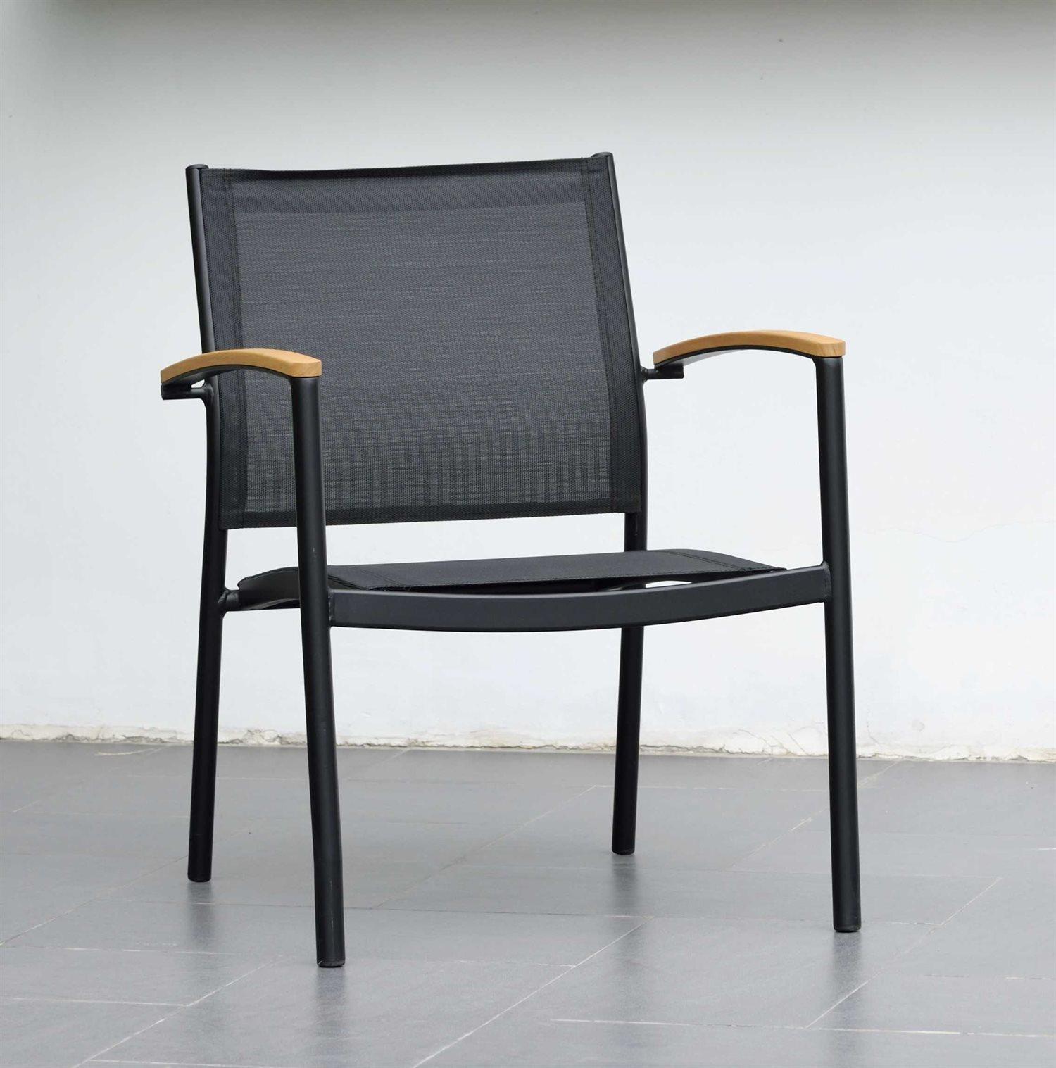 International Home Miami Amazonia Fontana 2 Piece Aluminum Sling Outdoor Patio Dining Chair Set