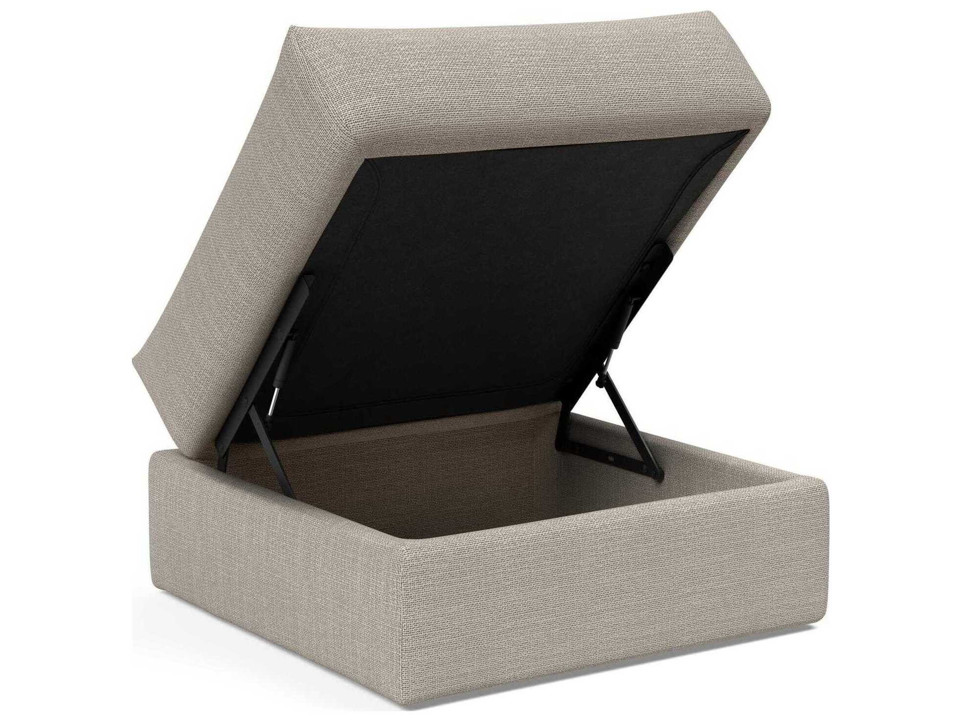 Innovation Cornila Beige Upholstered Ottoman