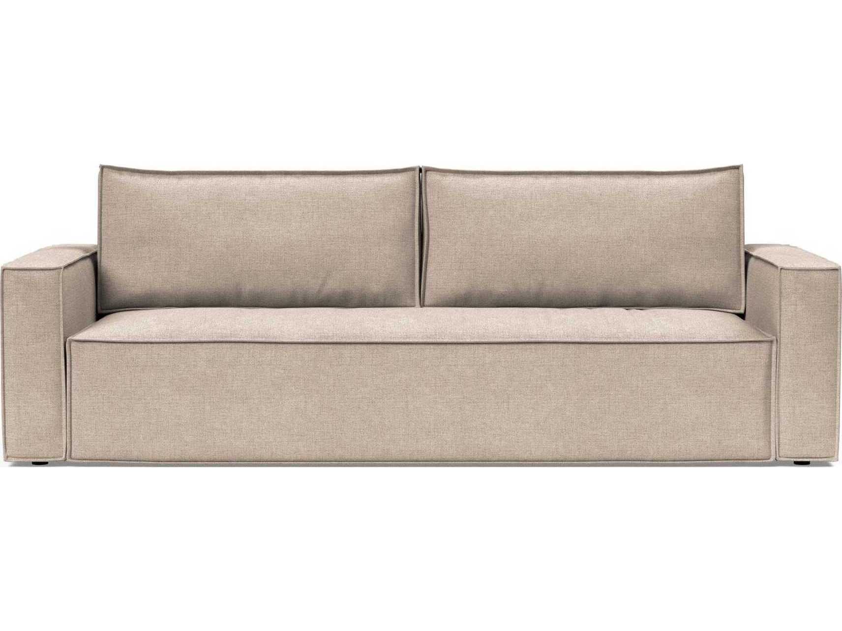 Innovation Newilla Adario Taupe Brown Upholstered Sofa Bed