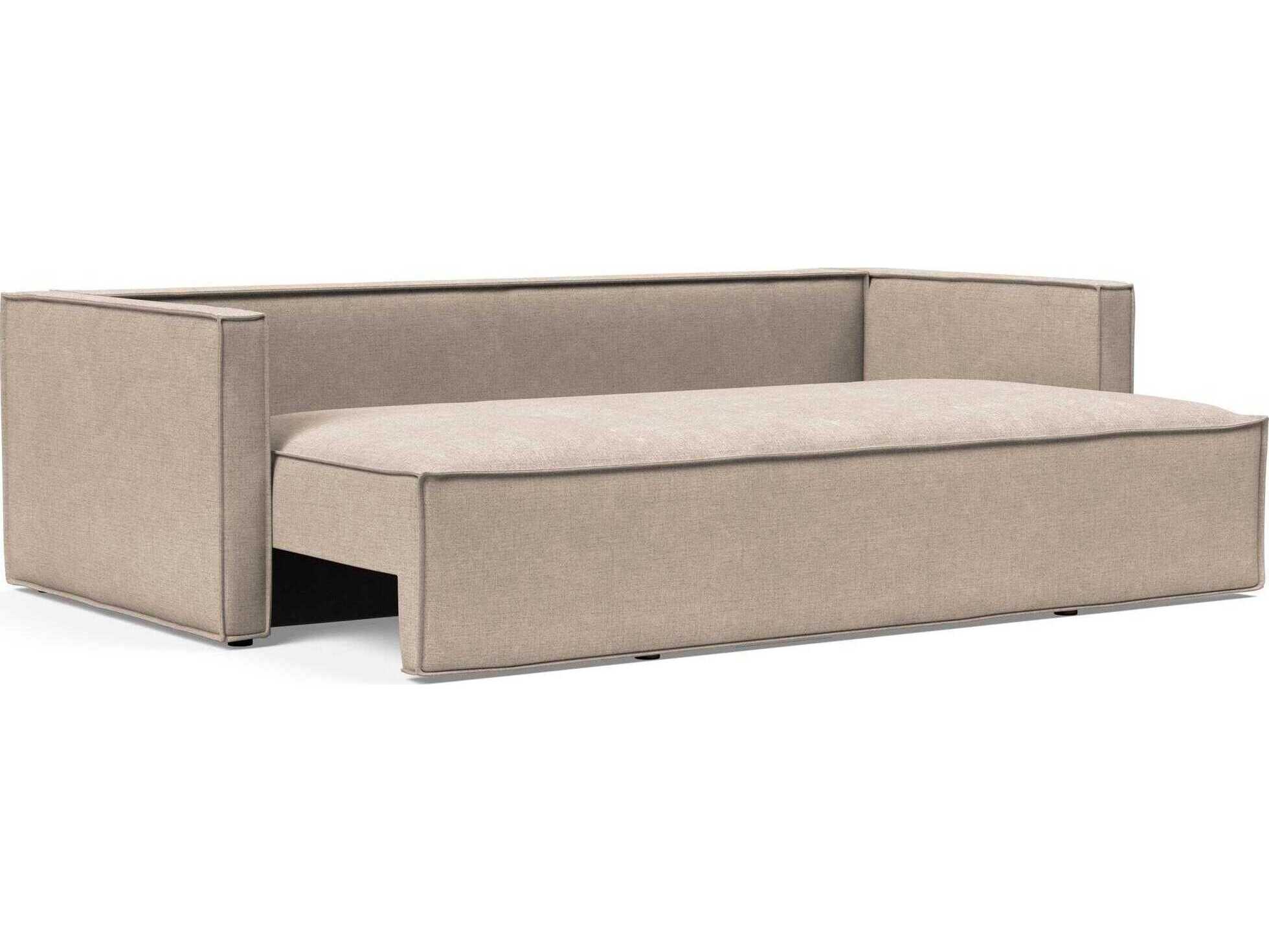 Innovation Newilla Adario Taupe Brown Upholstered Sofa Bed