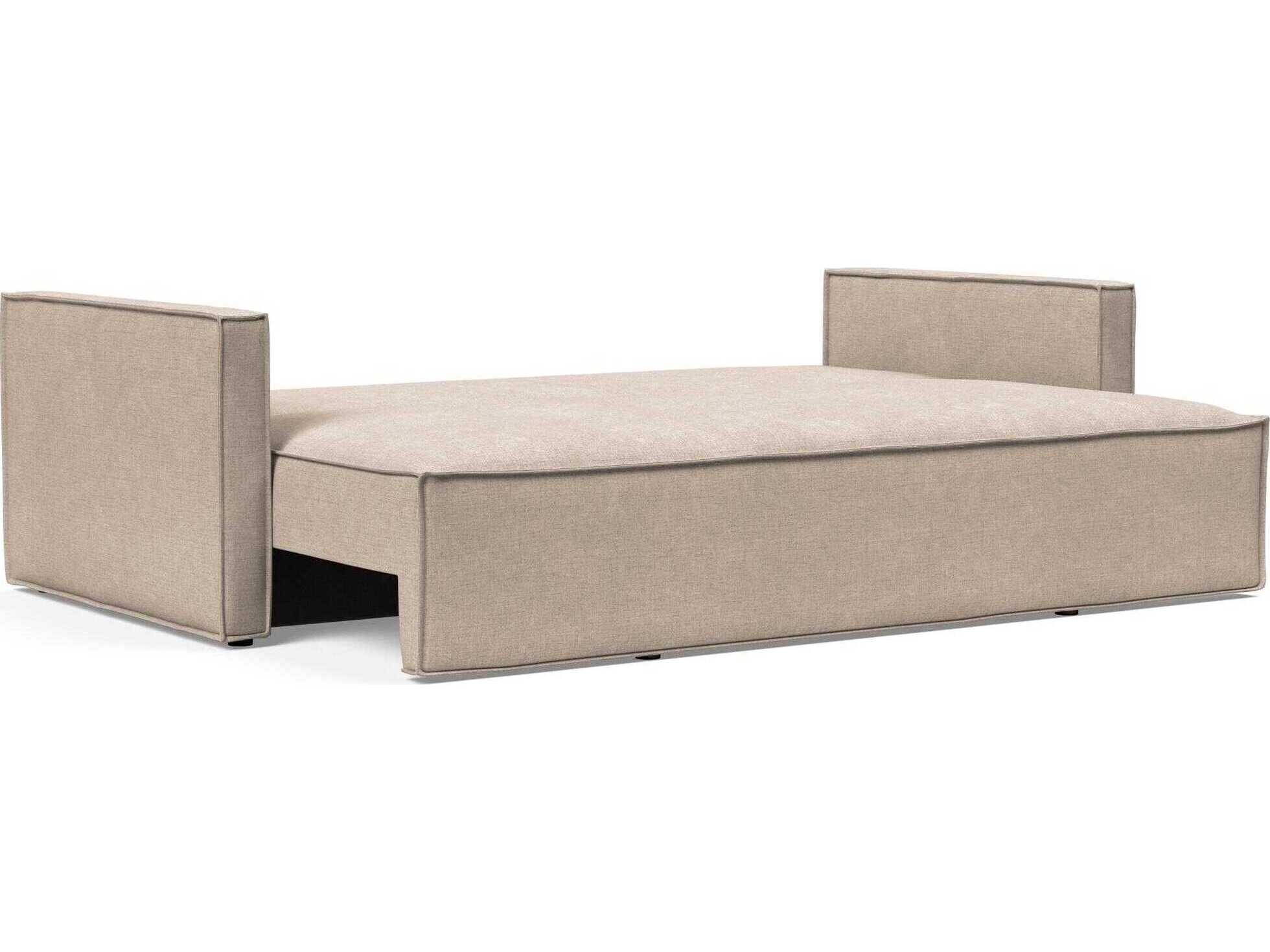 Innovation Newilla Adario Taupe Brown Upholstered Sofa Bed