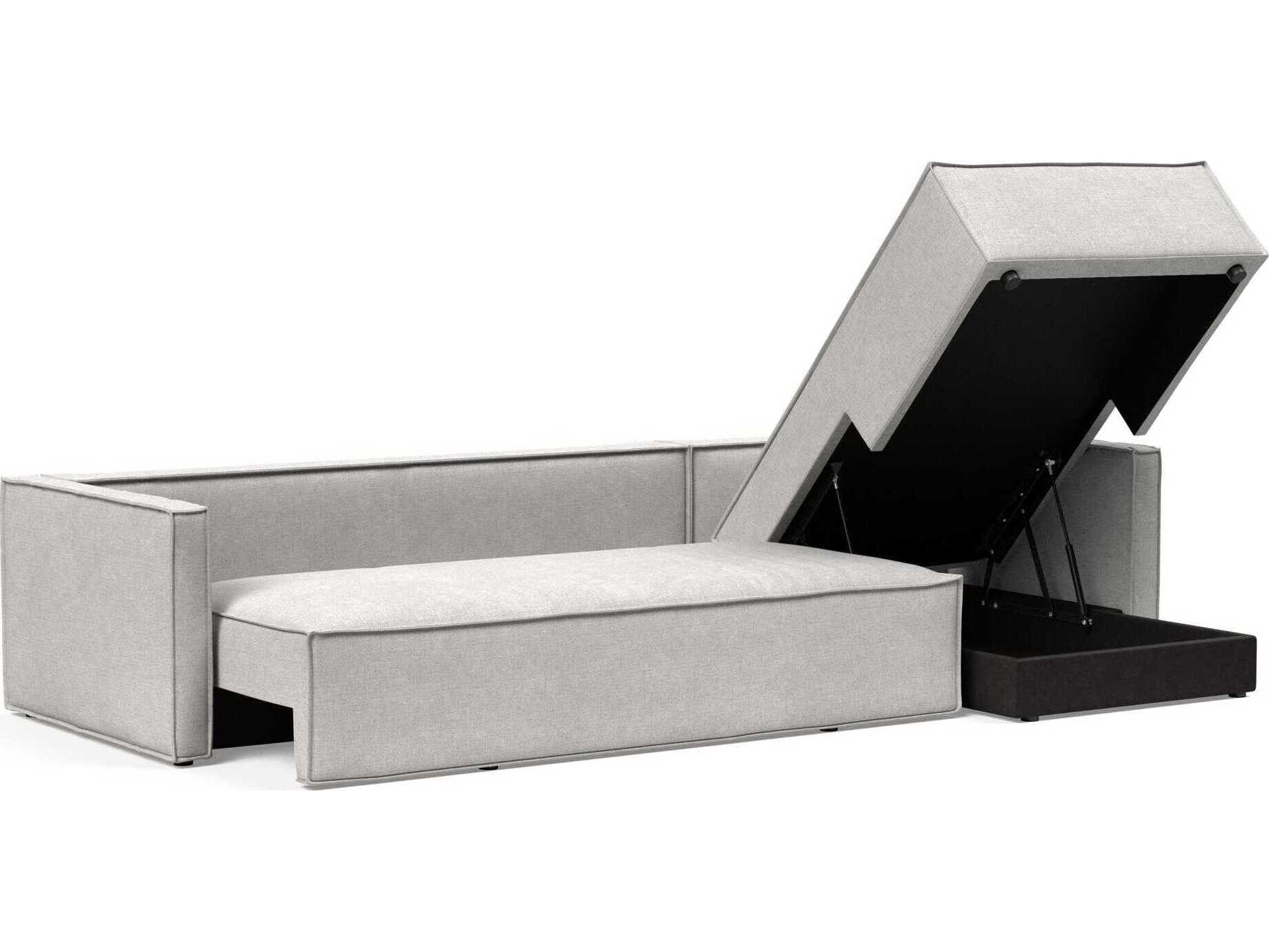 Innovation Newilla Adario Fog Gray Upholstered Sofa Bed
