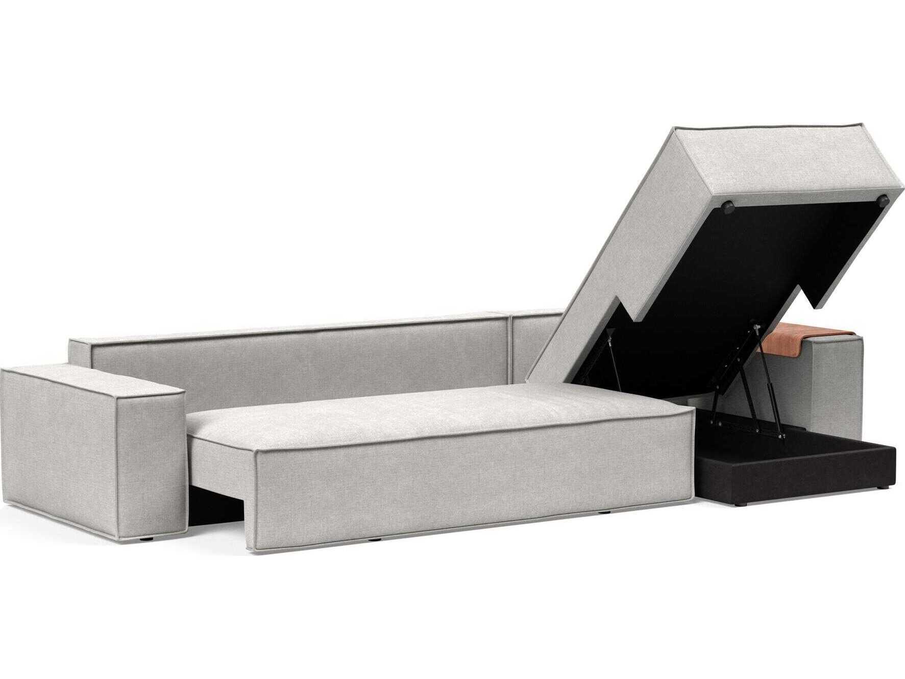 Innovation Newilla Adario Fog Gray Upholstered Sofa Bed