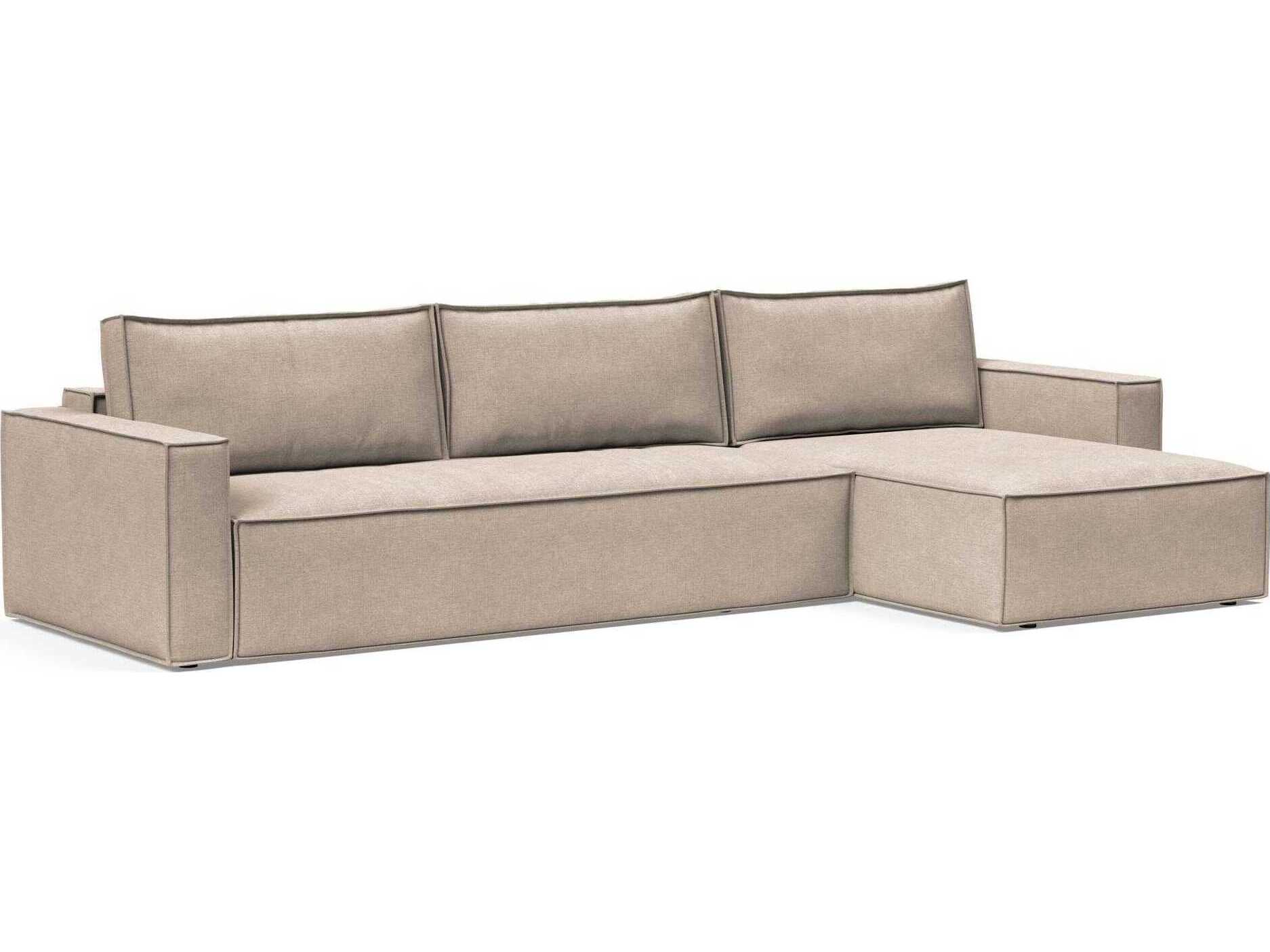 Innovation Newilla Adario Taupe Brown Upholstered Sofa Bed