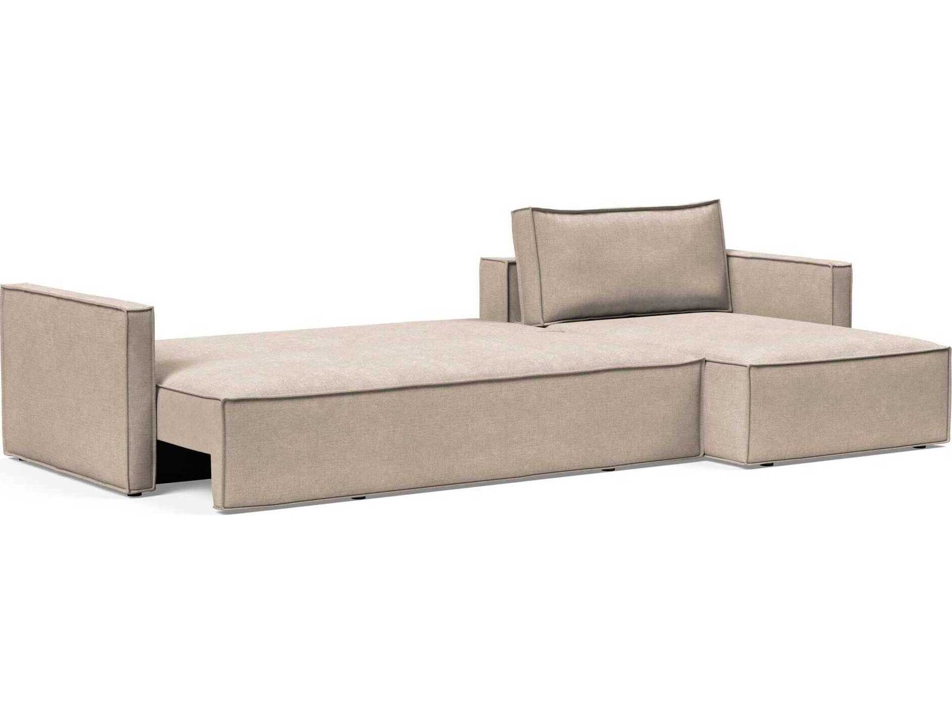 Innovation Newilla Adario Taupe Brown Upholstered Sofa Bed