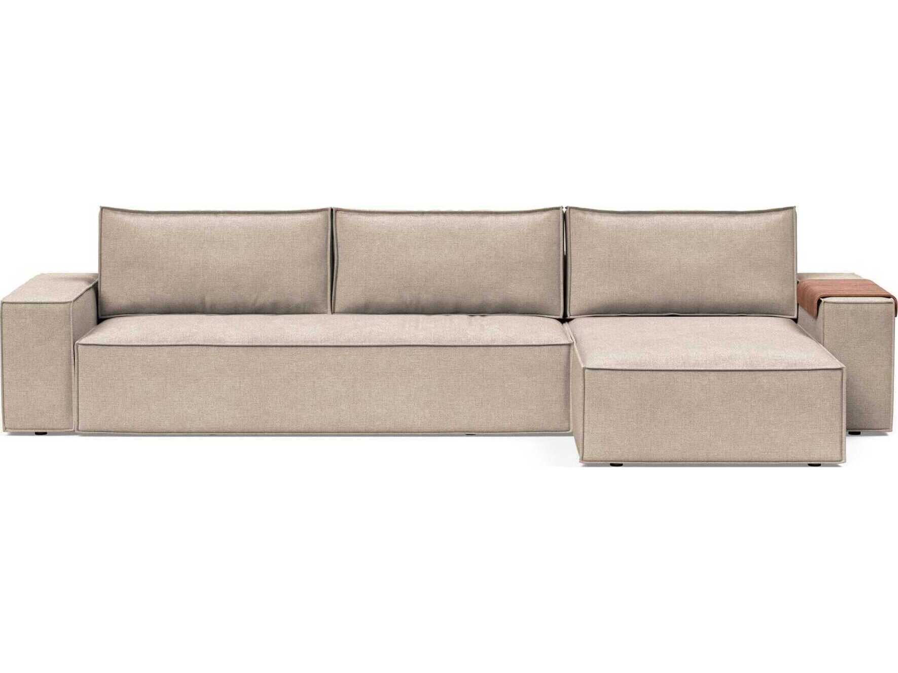 Innovation Newilla Adario Taupe Brown Upholstered Sofa Bed