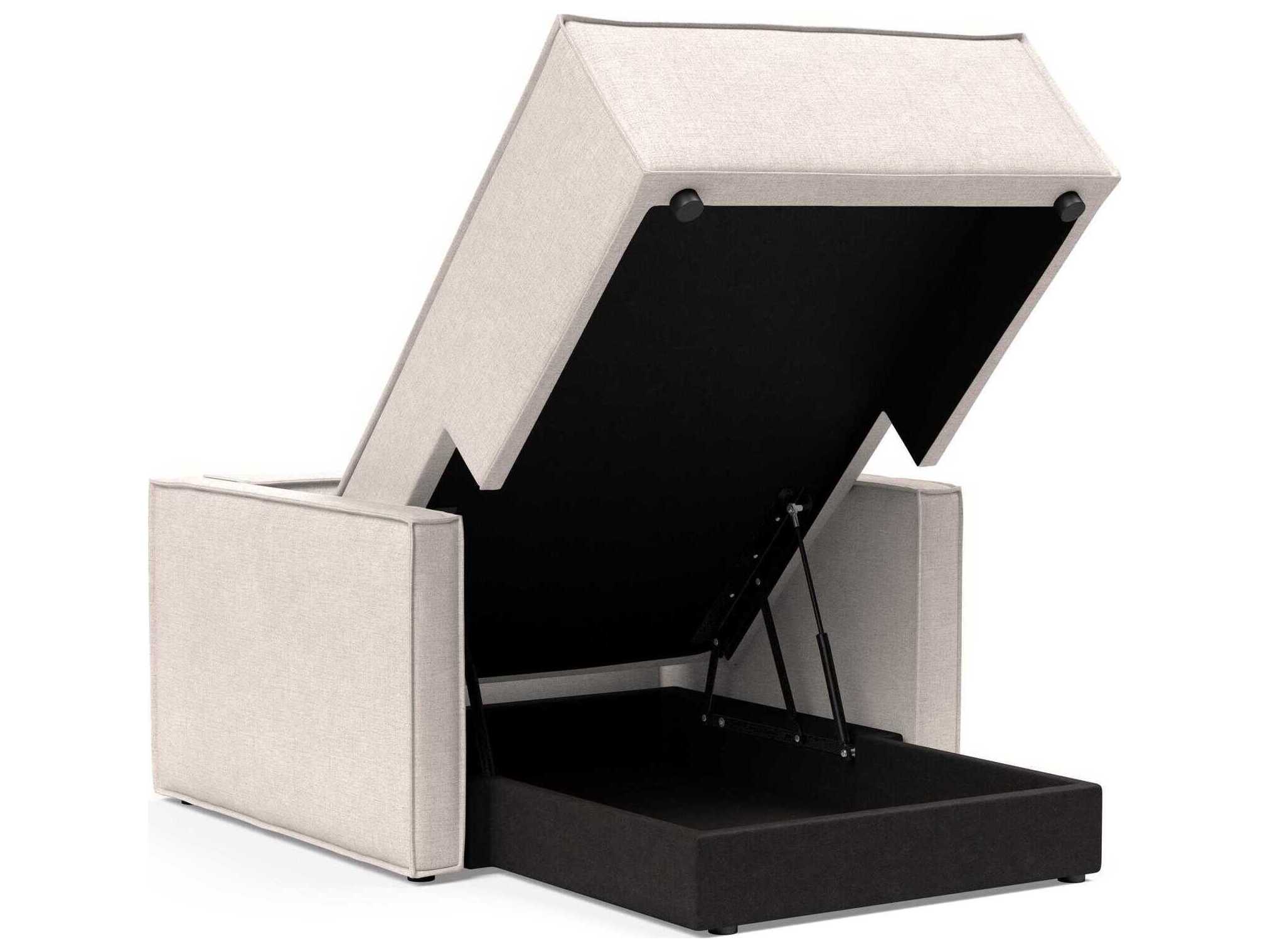 Innovation Newilla Adario Basmati Beige Upholstered Chaise