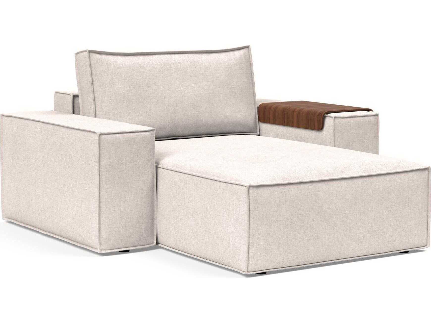 Innovation Newilla Adario Basmati Beige Upholstered Chaise