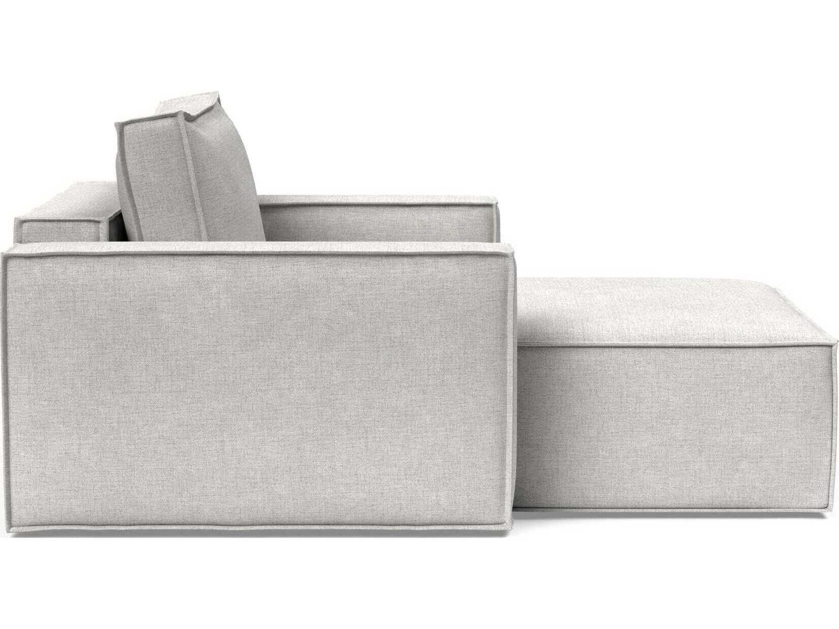 Innovation Newilla Adario Fog Gray Upholstered Chaise