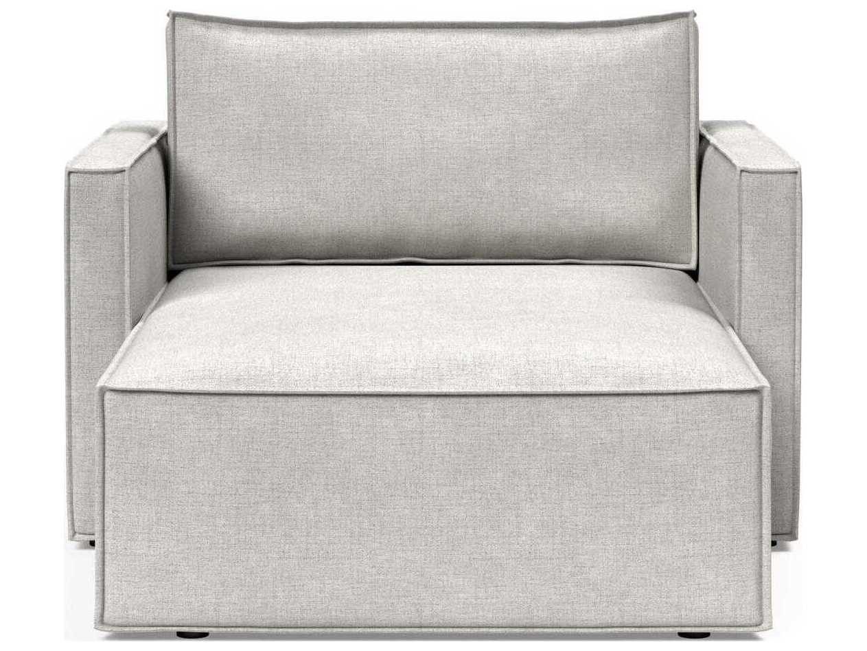 Innovation Newilla Adario Fog Gray Upholstered Chaise