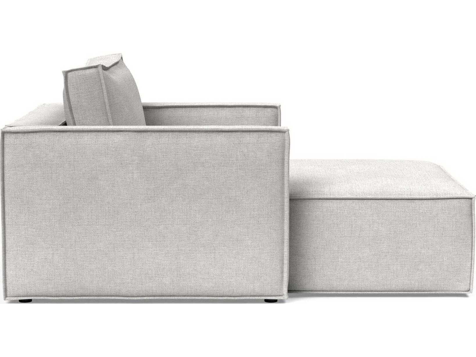 Innovation Newilla Adario Fog Gray Upholstered Chaise