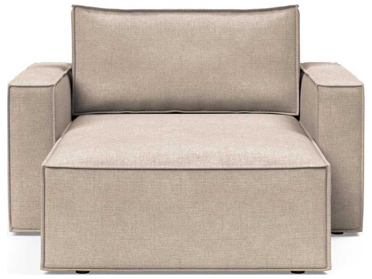 Innovation Newilla Adario Taupe Brown Upholstered Chaise