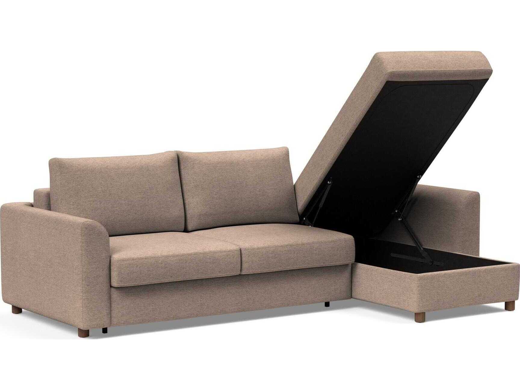 Innovation Neah Halifax Wicker Brown Upholstered Sofa Bed