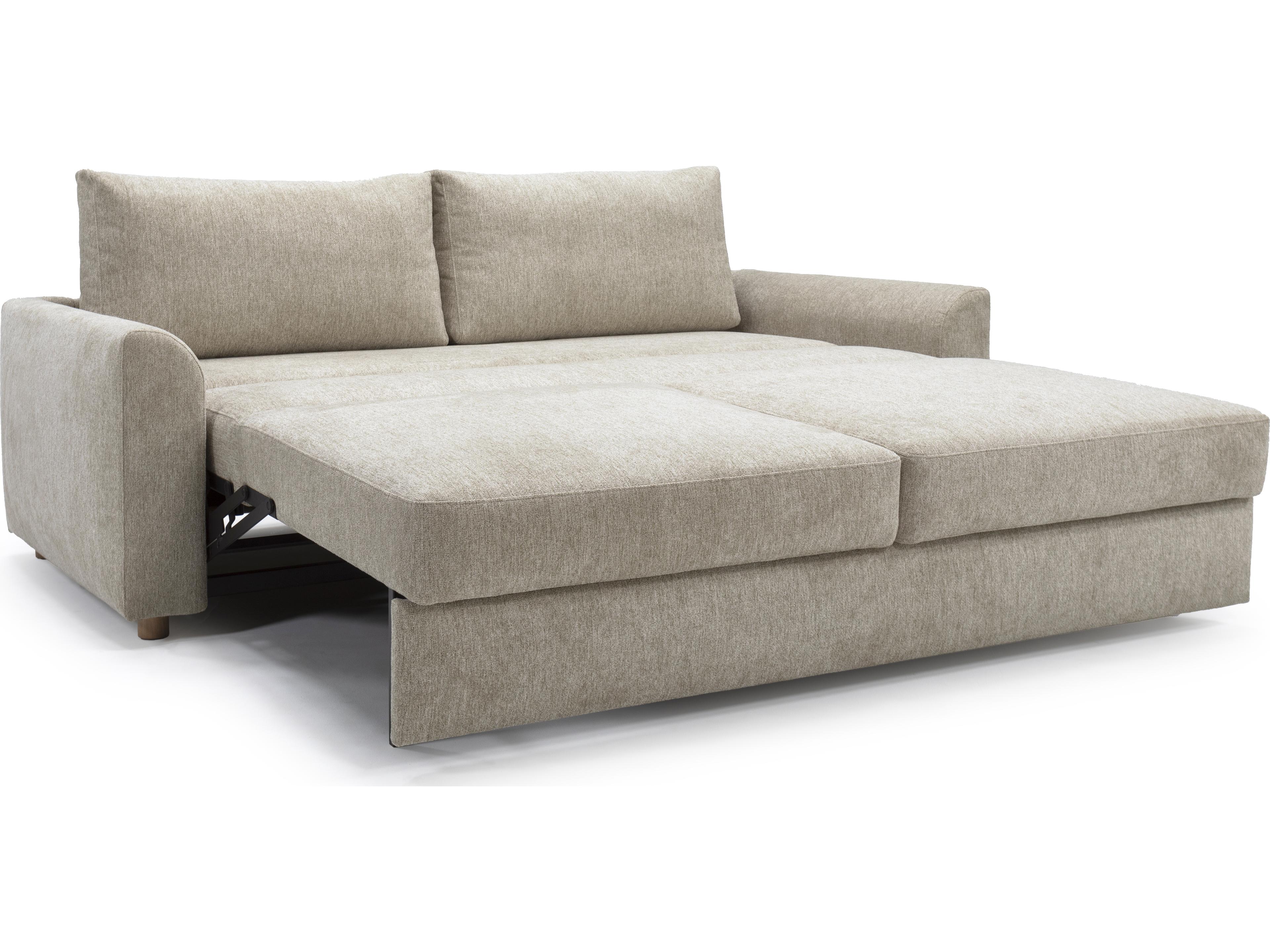 Innovation Neah Sofa Bed with Curved Arm Rests King in Halifax Antique