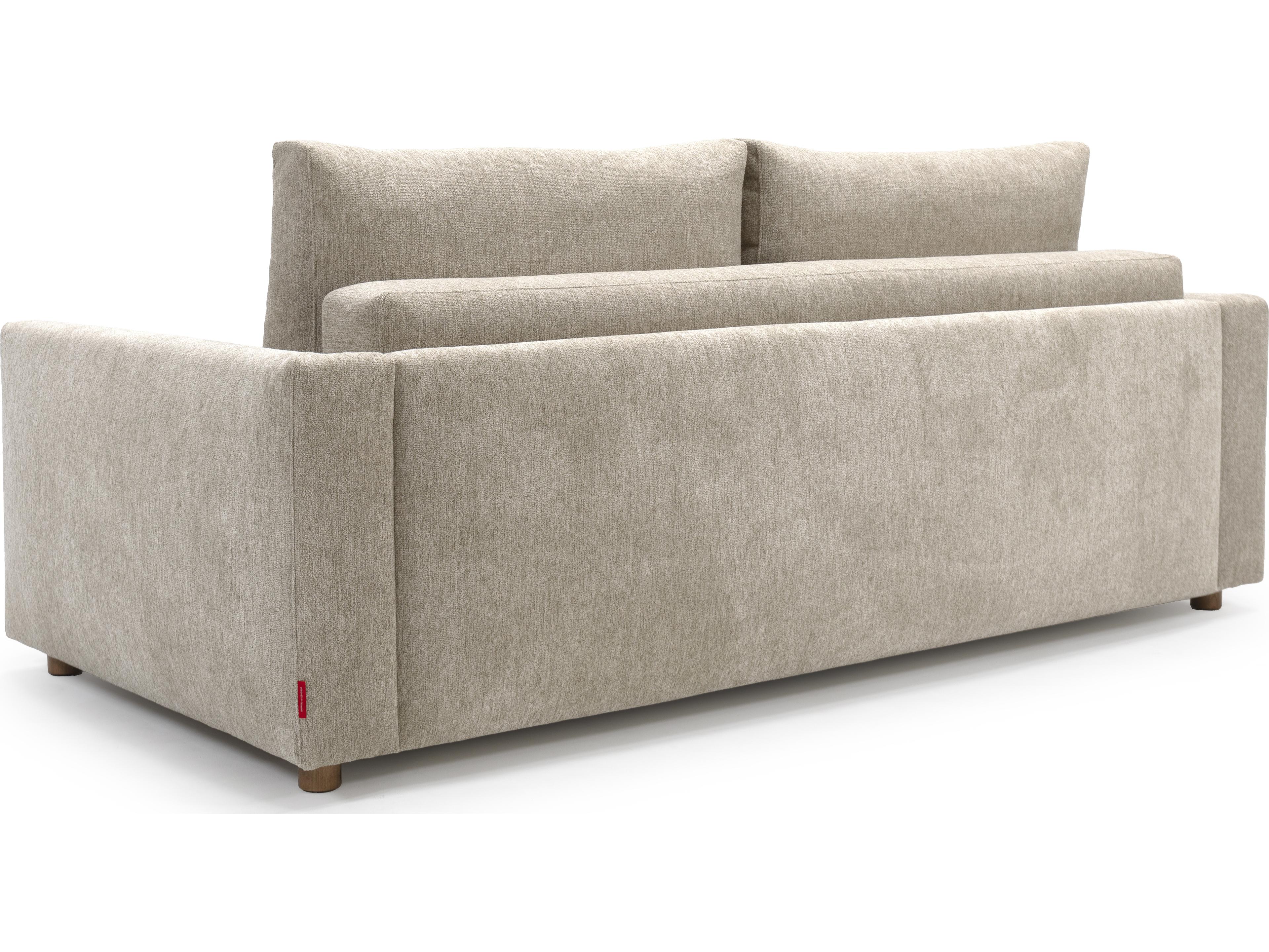 Innovation Neah Sofa Bed with Curved Arm Rests King in Halifax Antique