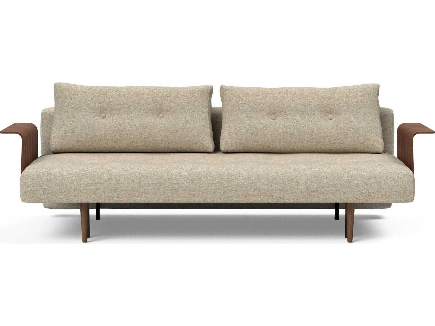 Innovation Recast Plus Halifax Antique Beige Upholstered Sofa Bed