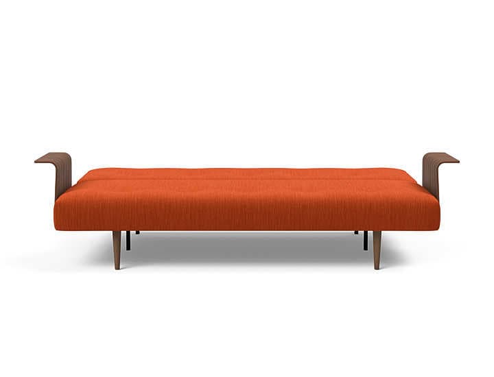 Innovation Recast Plus Elegance Paprika Dark Lacquered Oak Upholstered Sofa Bed