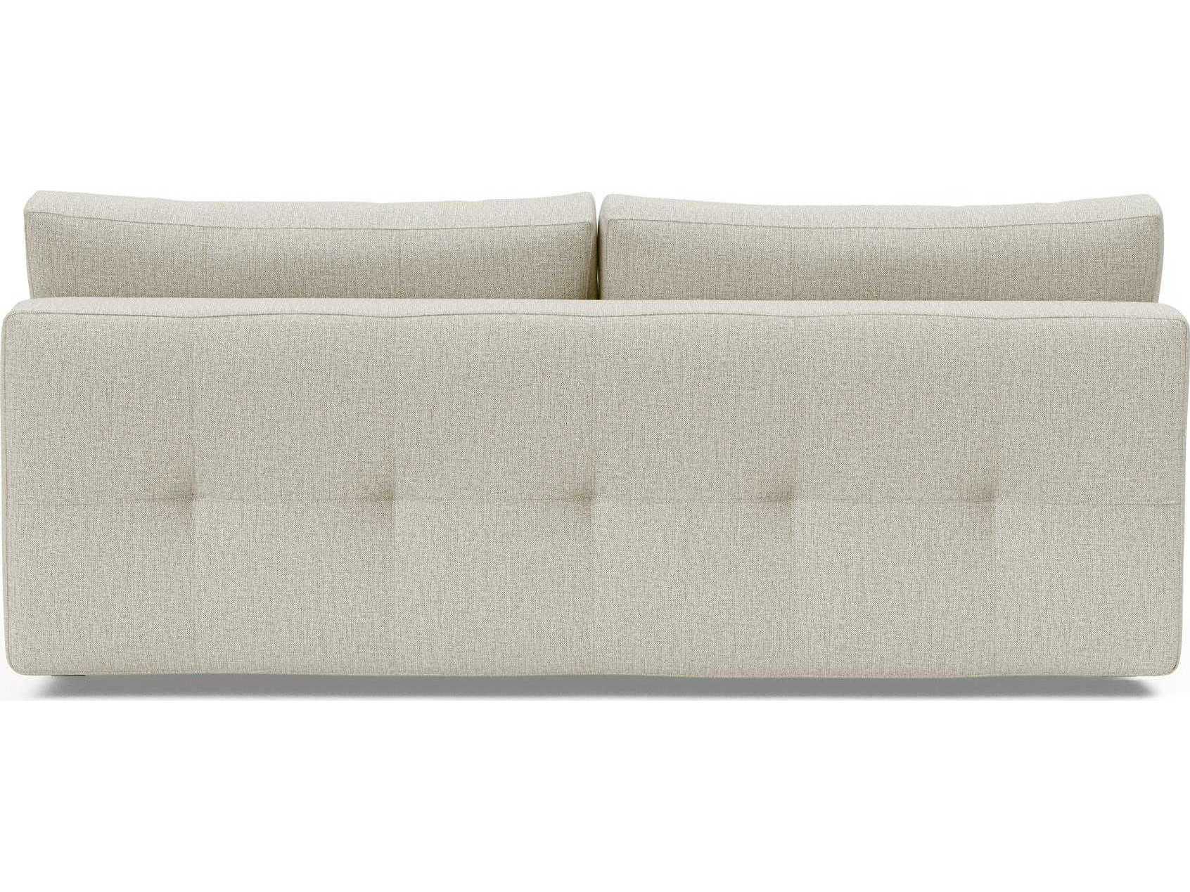 Innovation Supermax Del Mixed Dance Natural Chrome White Upholstered Sofa Bed