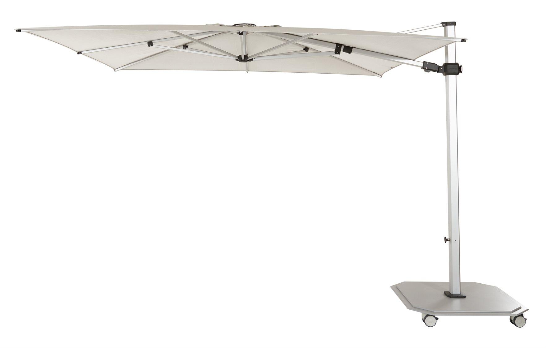 Jardinico JCP.3 11.5 Foot Aluminum Crank Lift Infinite Tilt Octagon Patio Umbrella