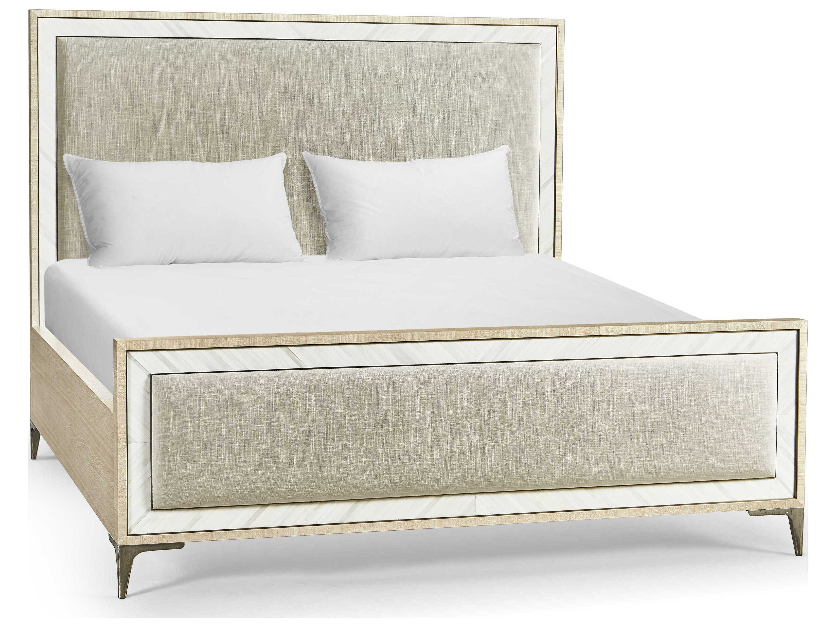 Jonathan Charles Water Natural Dyed Koto Ash Wood King Platform Bed