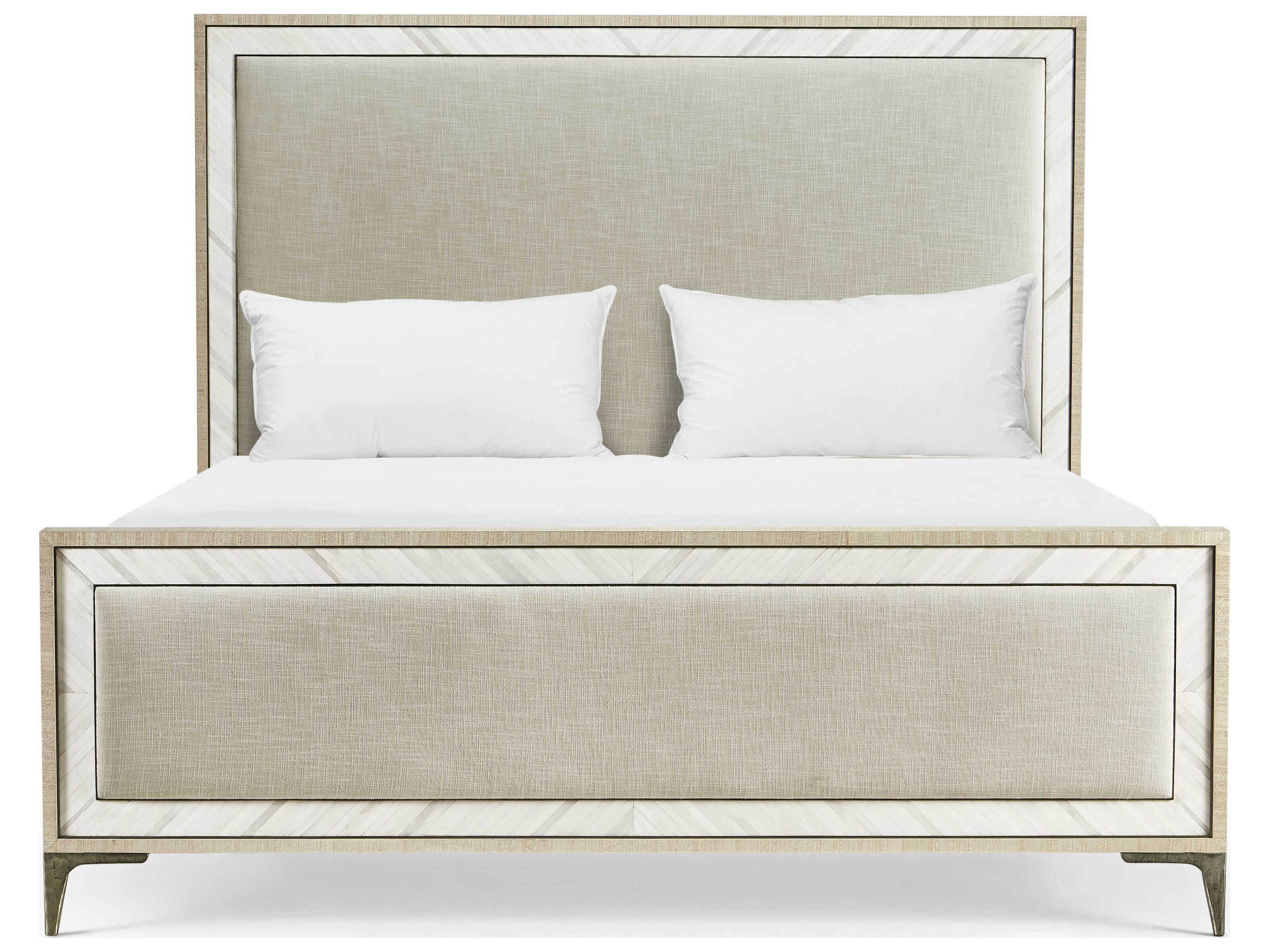 Jonathan Charles Water Natural Dyed Koto Ash Wood King Platform Bed