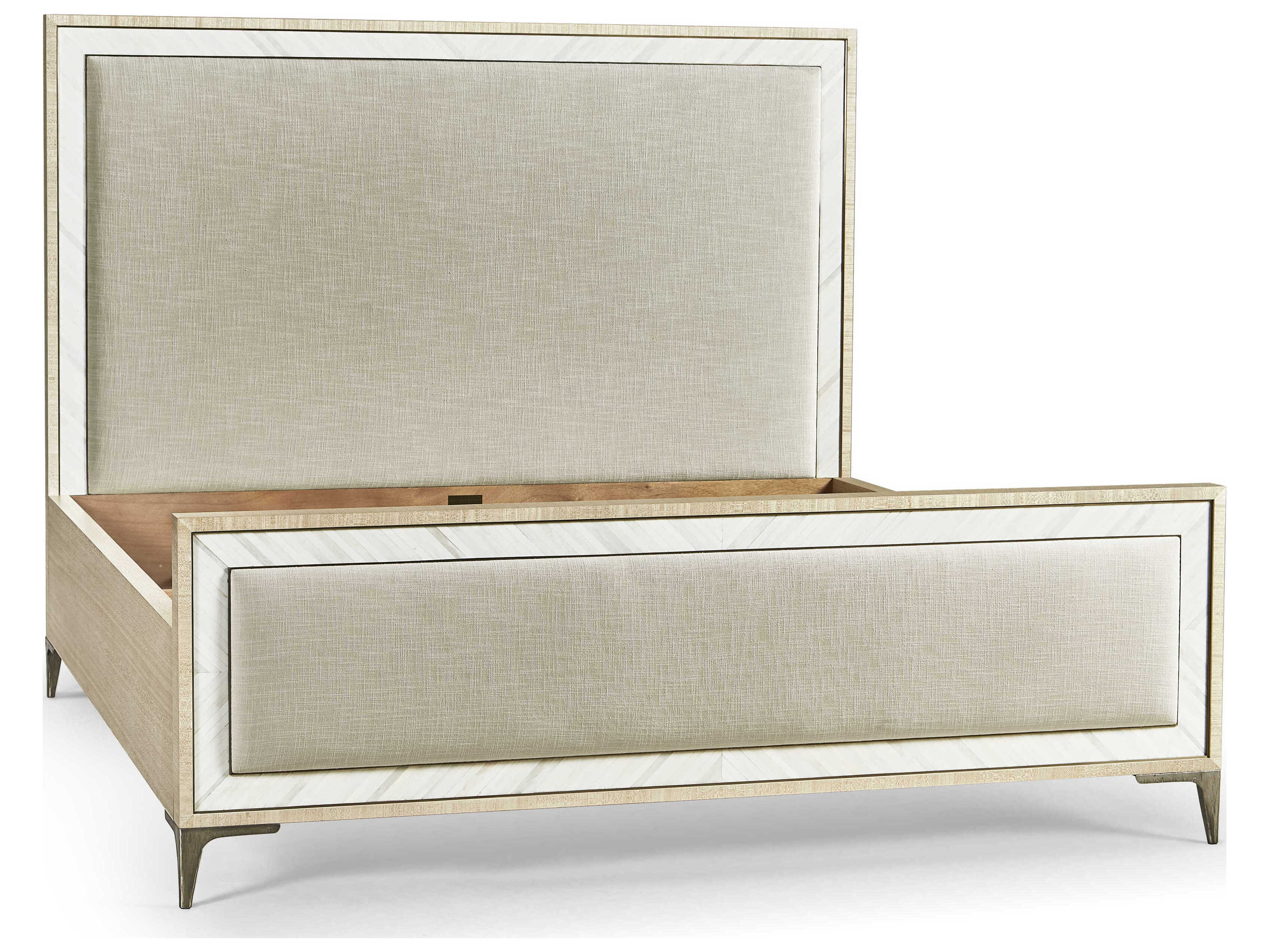 Jonathan Charles Water Natural Dyed Koto Ash Wood King Platform Bed