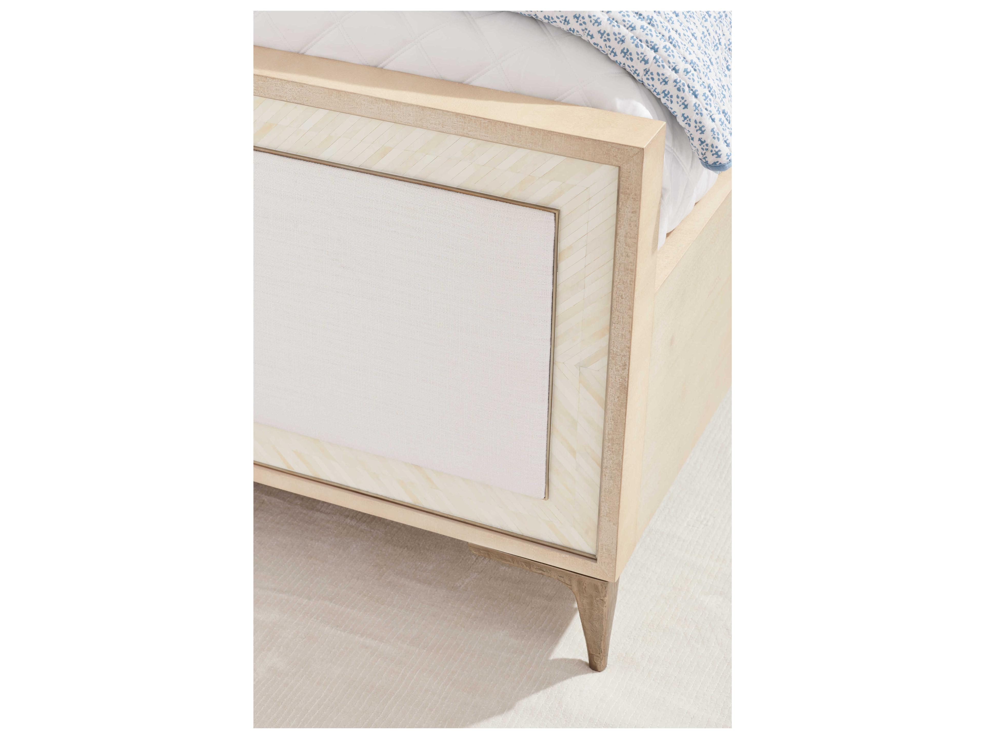 Jonathan Charles Water Natural Dyed Koto Ash Wood King Platform Bed