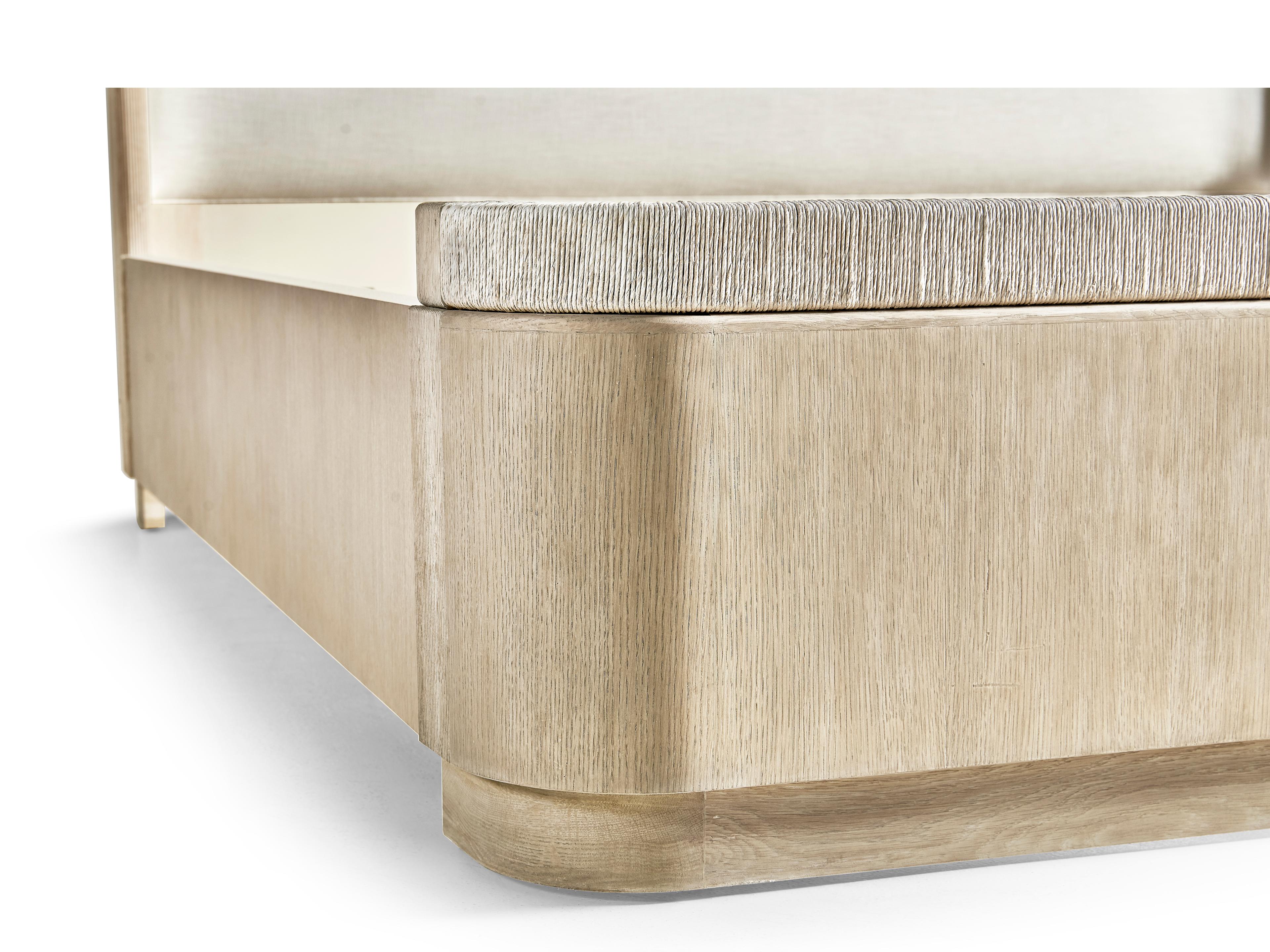 Jonathan Charles Water White Washed Oak Natural Wood Shelter Bed