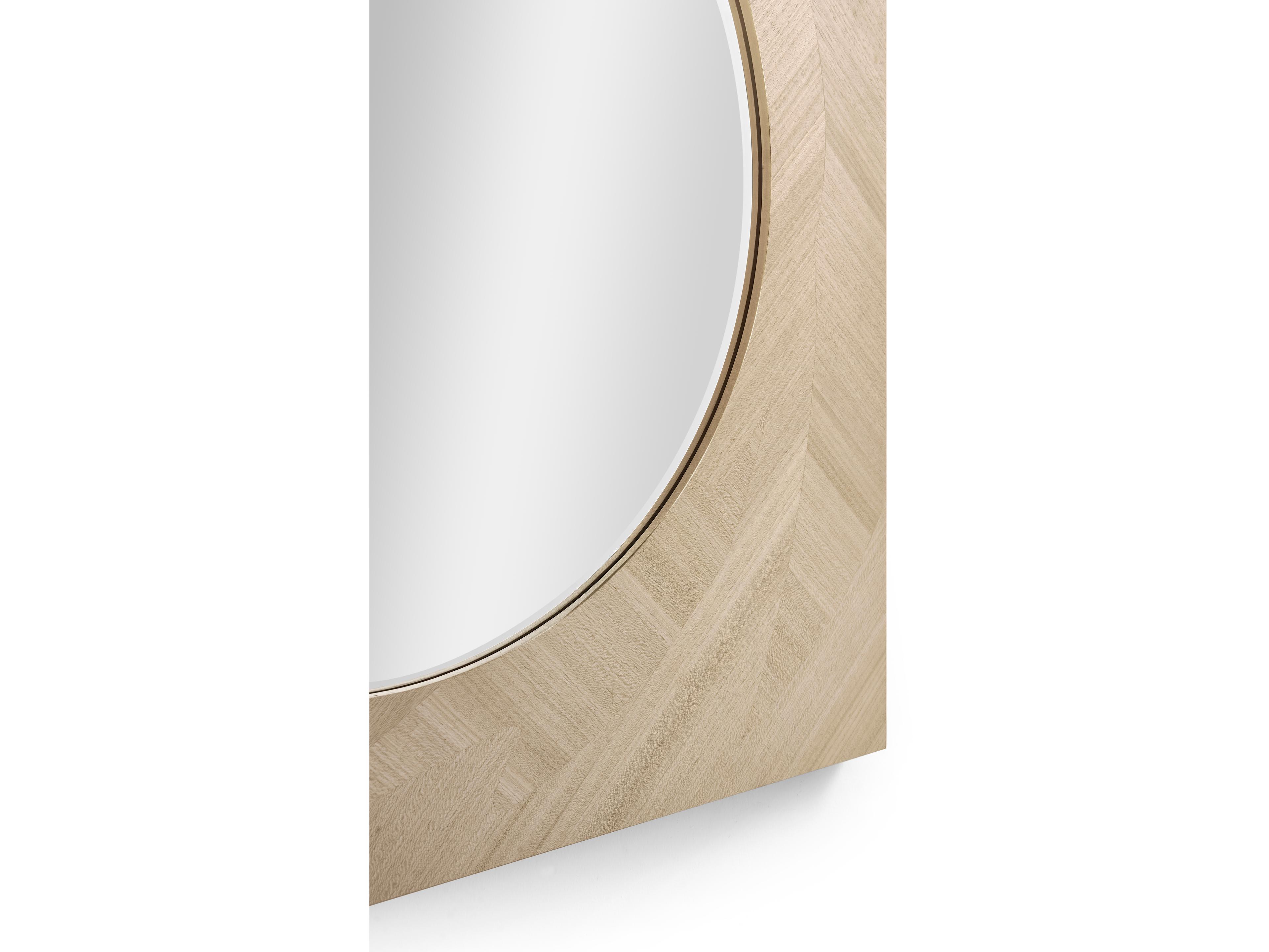 Jonathan Charles Water Natural Dyed Koto Wall Mirror Square