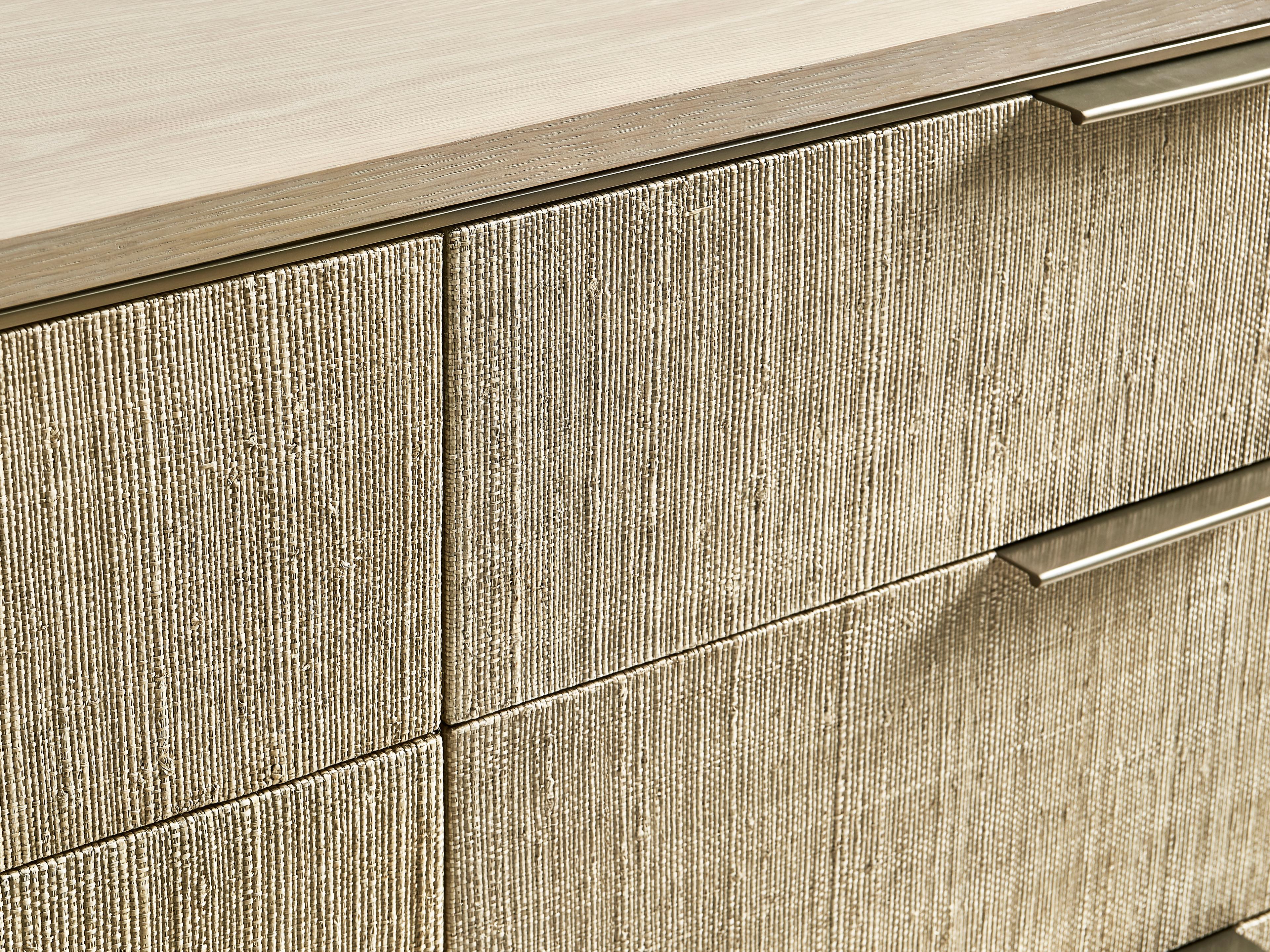 Jonathan Charles Water 6-Drawers Brown Oak Wood Double Dresser