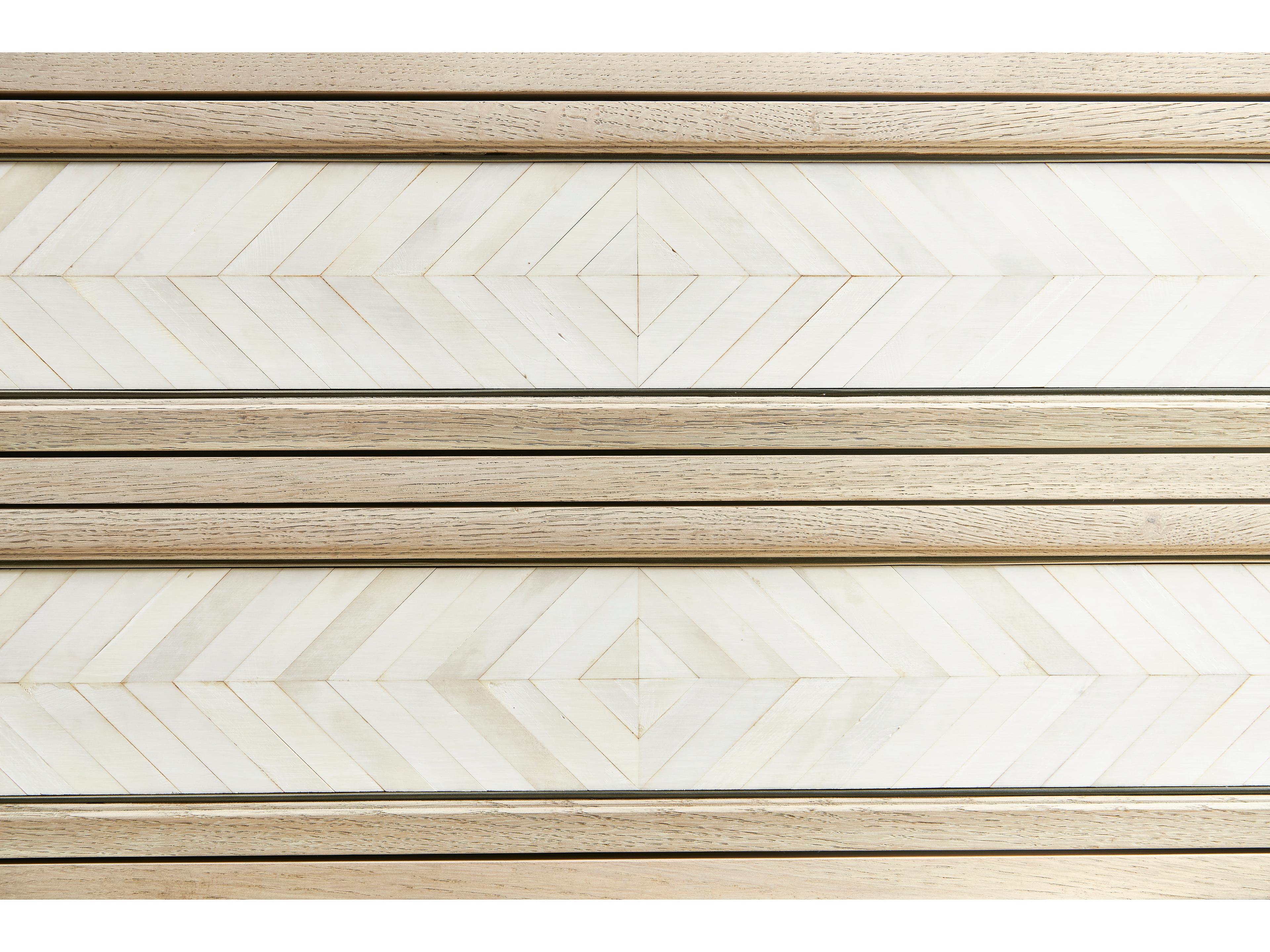 Jonathan Charles Water 4-Drawers Brown Oak Wood Dresser