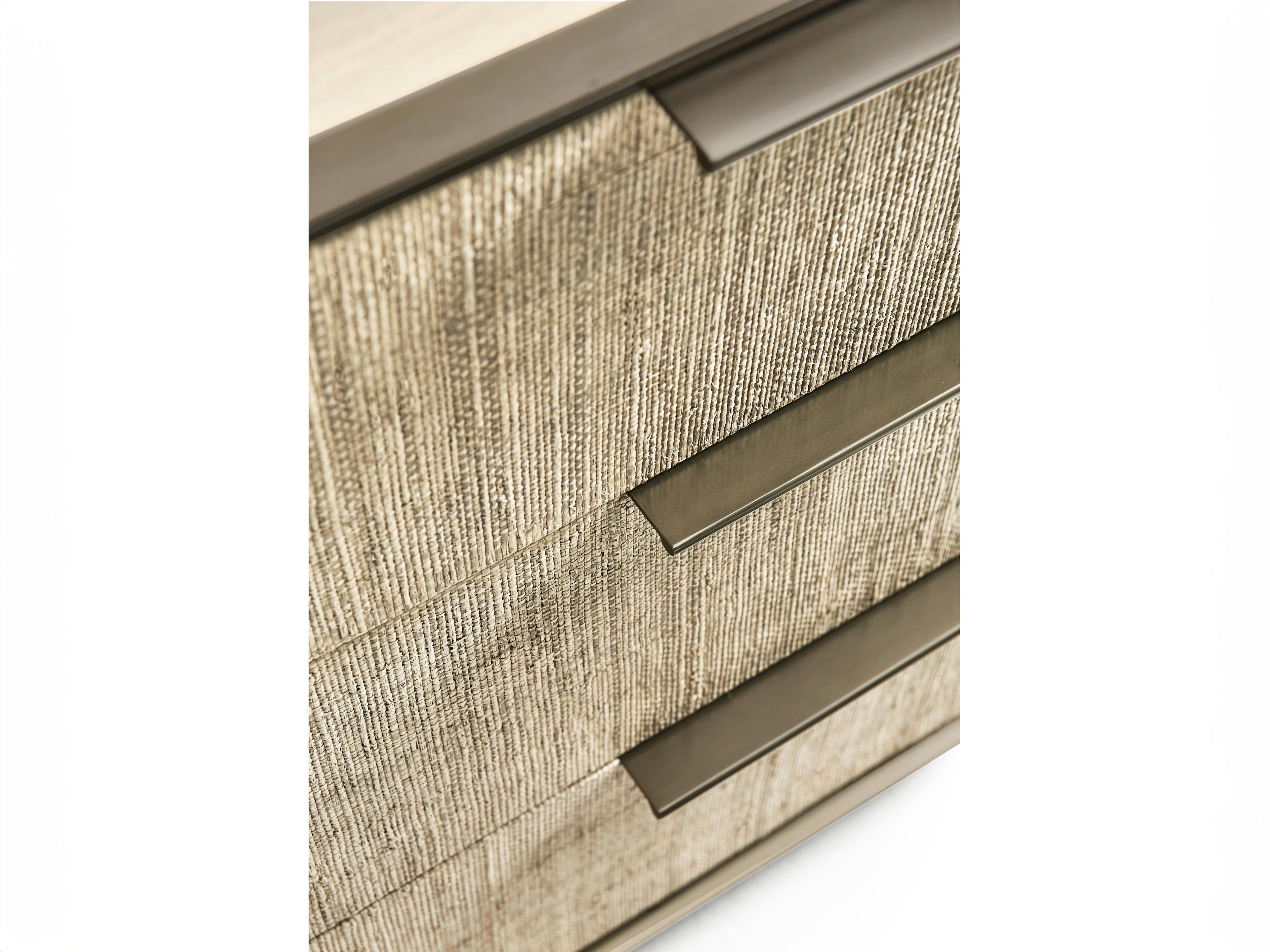 Jonathan Charles Water 3-Drawers Brown Oak Wood Nightstand