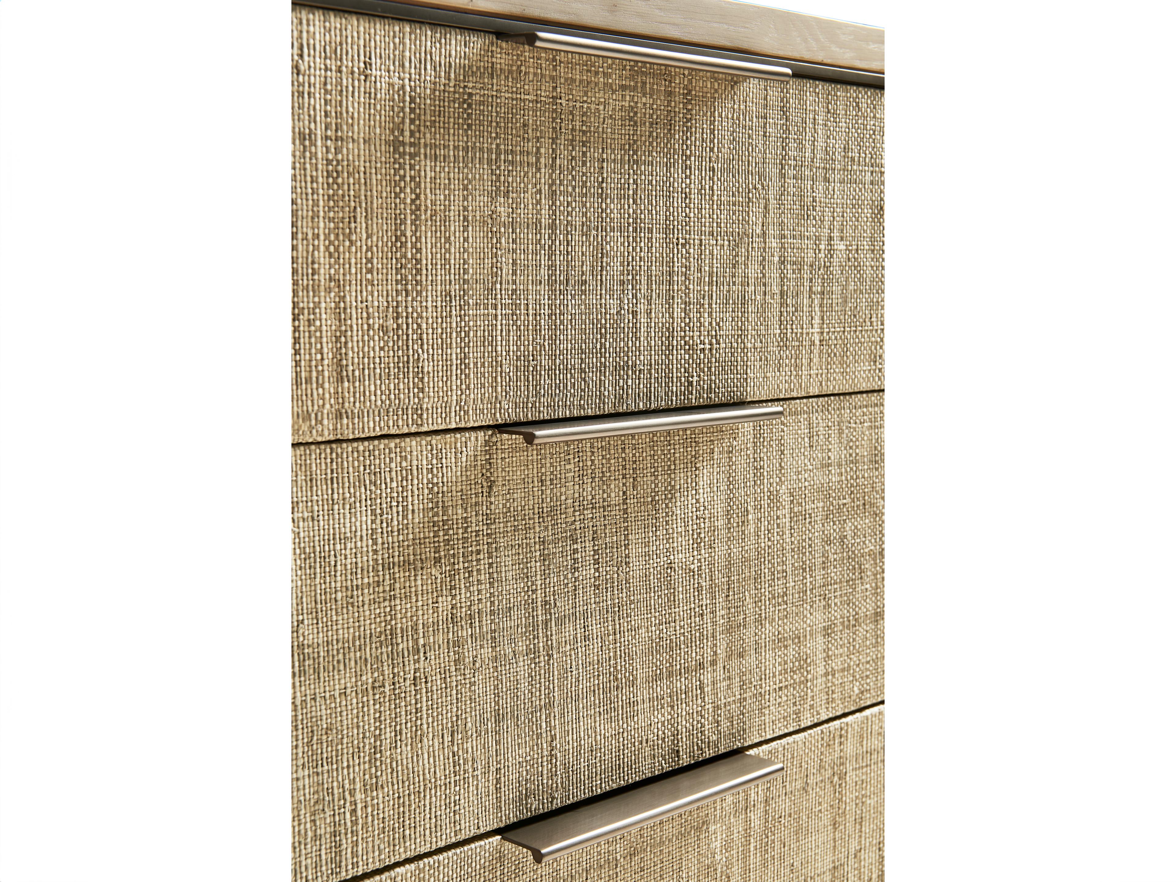 Jonathan Charles Water 3-Drawers Brown Oak Wood Nightstand