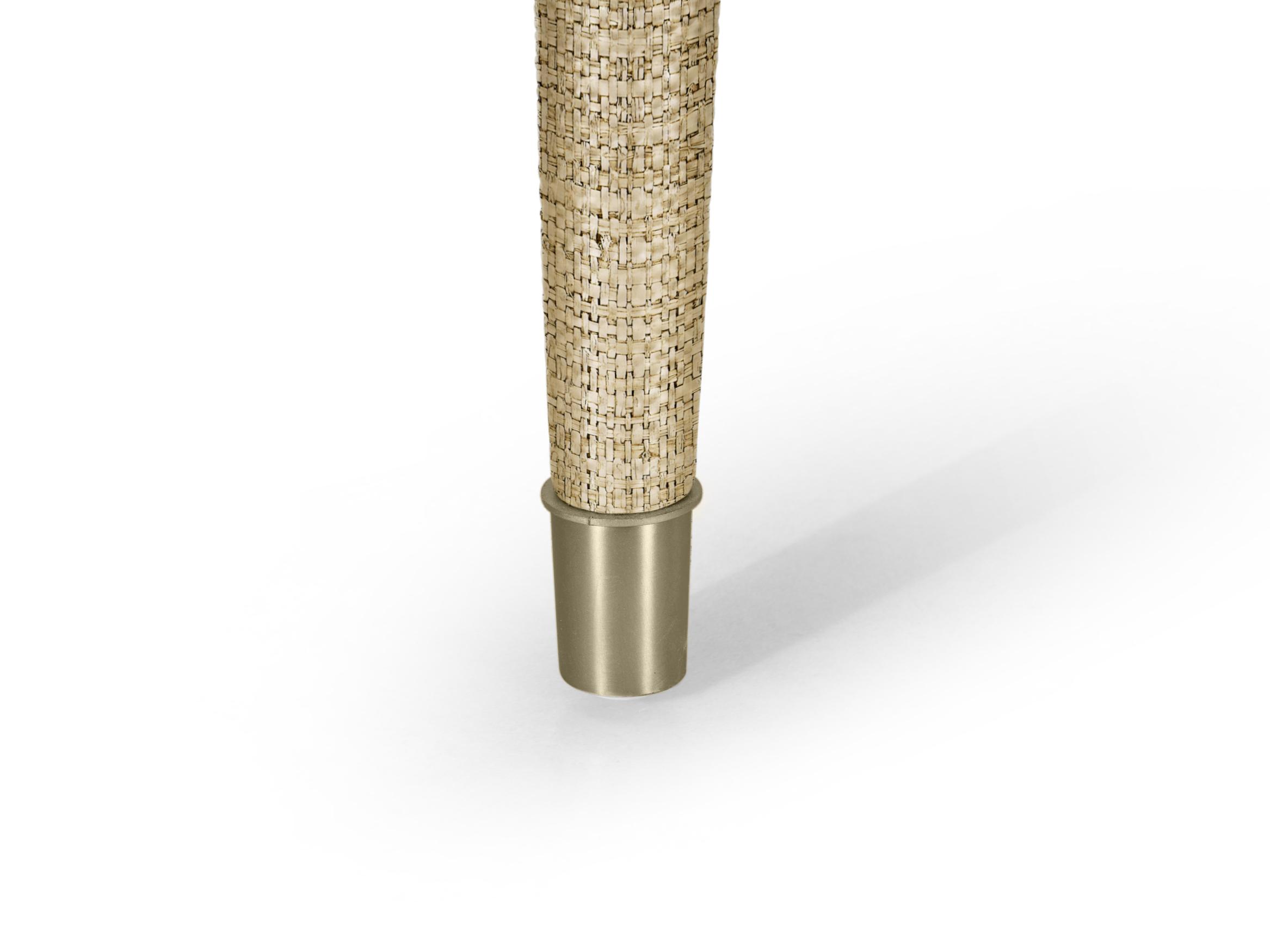 Jonathan Charles Water Acacia Wood Beige Upholstered Armless Dining Chair