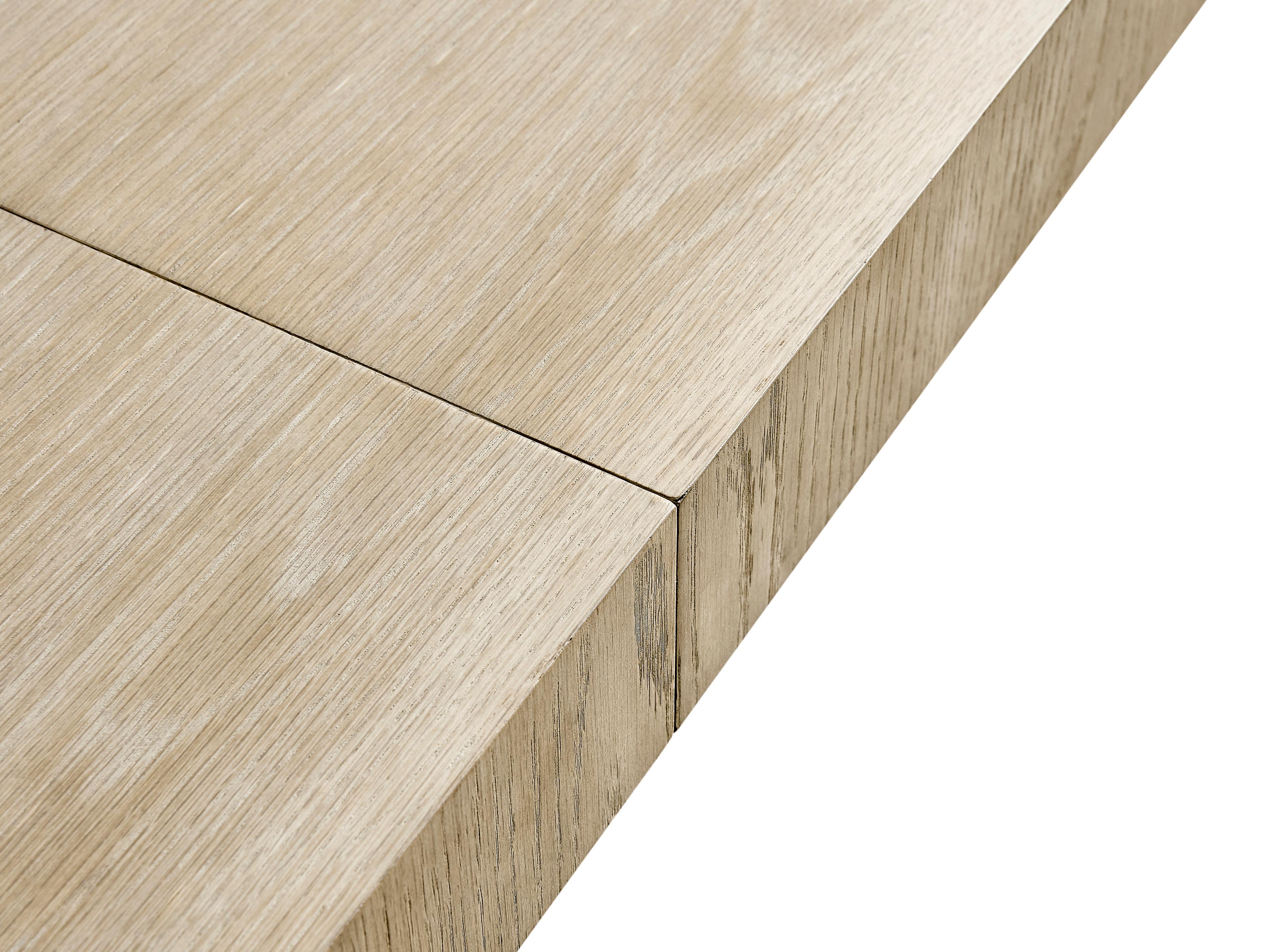 Jonathan Charles Water Rectangular Wood White Washed Oak Dining Table