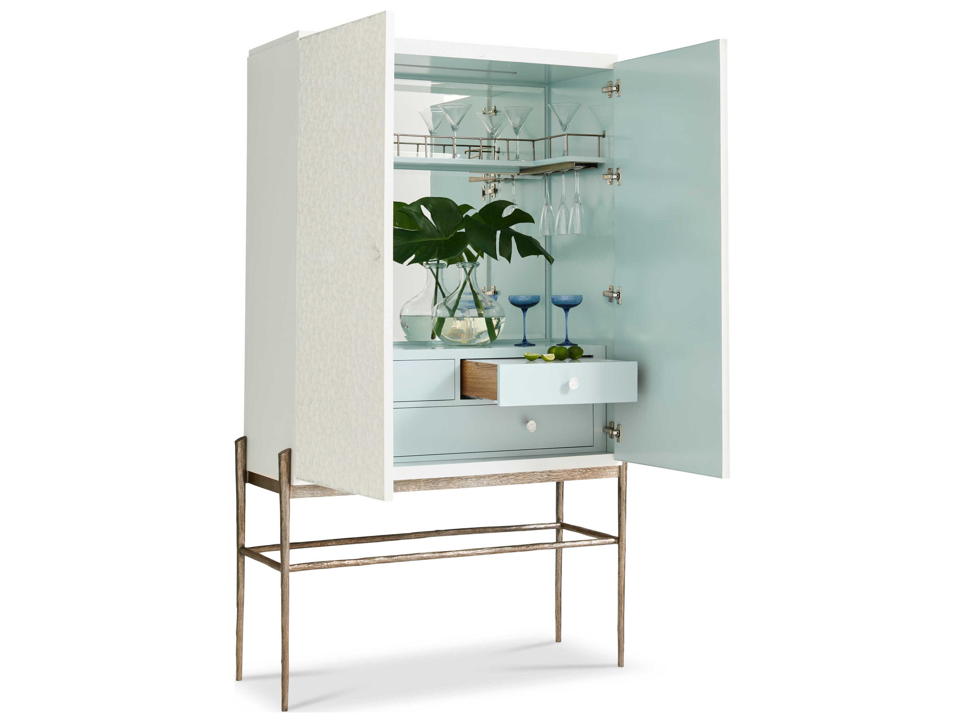 Jonathan Charles Water White Oak Rectangular Wood Bar Table