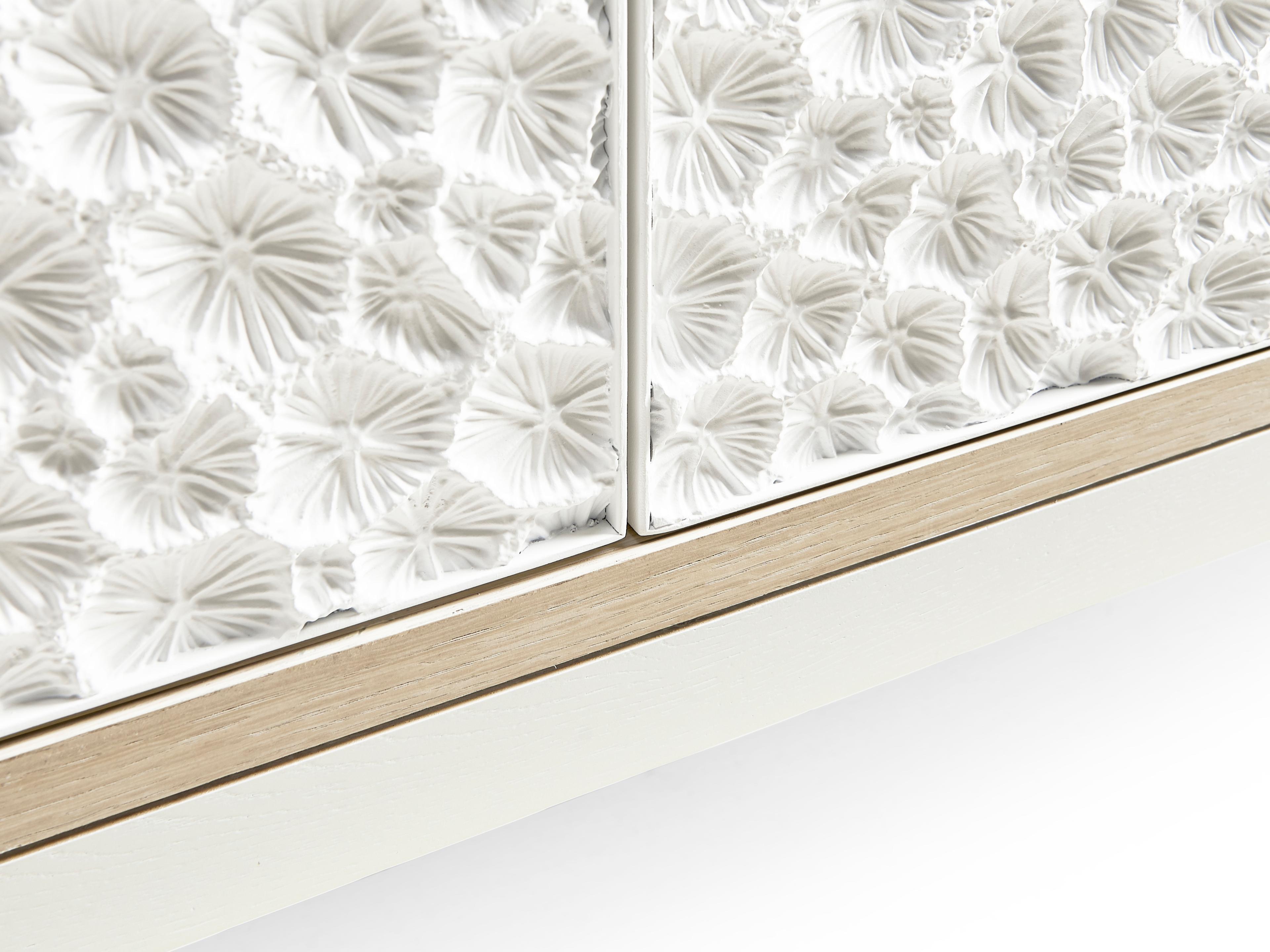 Jonathan Charles Water Rectangular Wood White Washed Oak Credenza Console Table