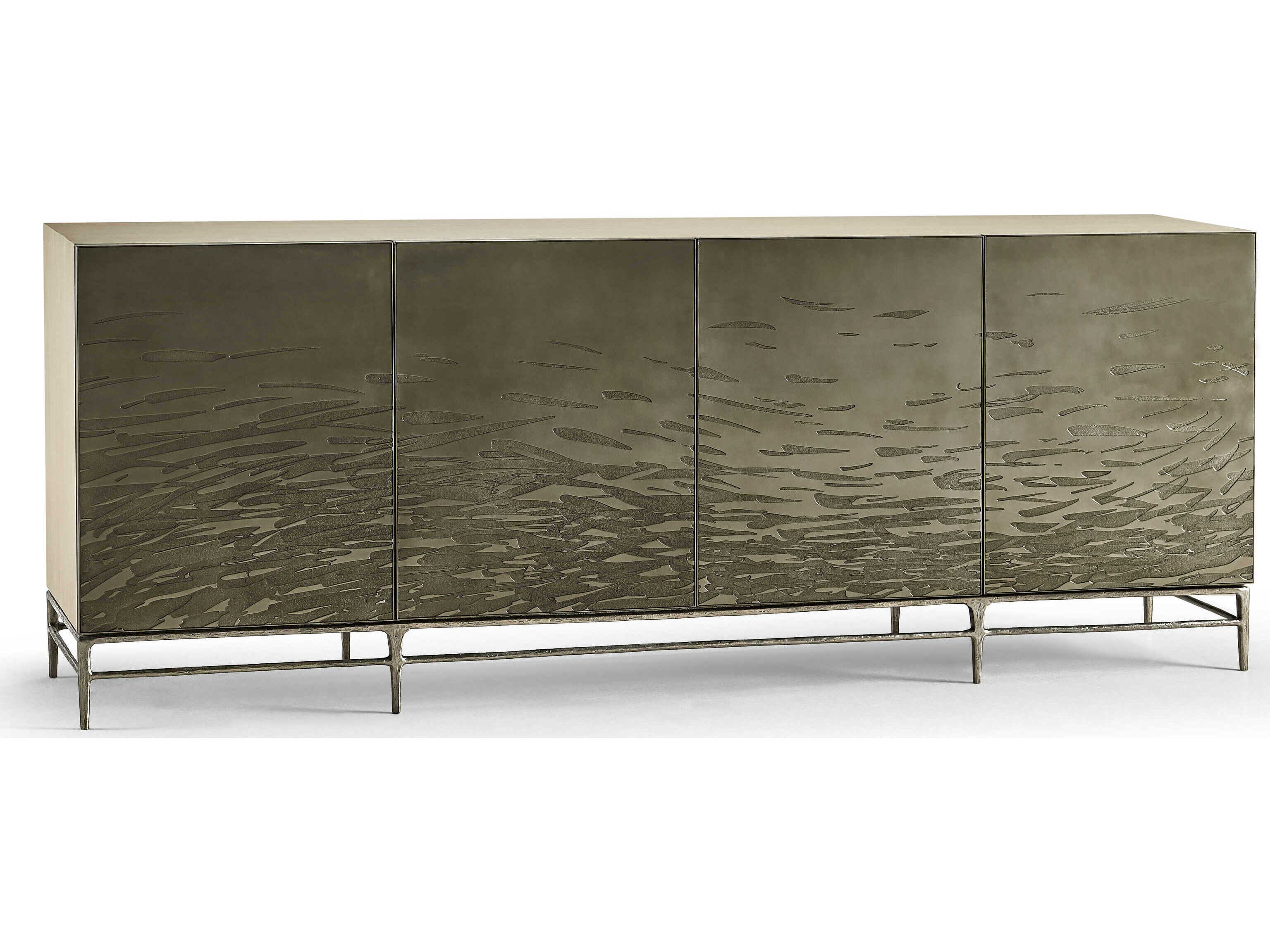Jonathan Charles Water Oak Wood White Washed Credenza Media Console