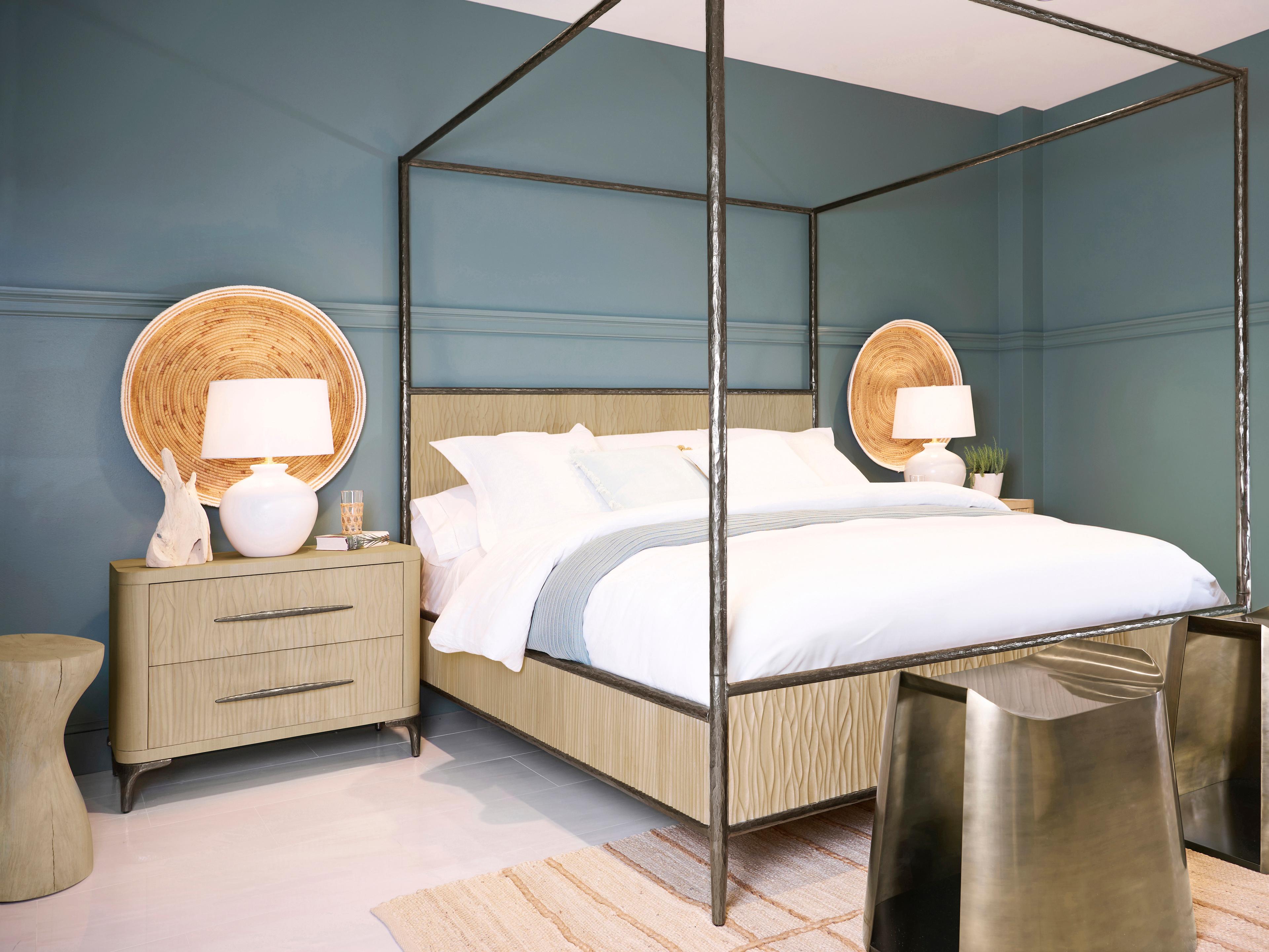 Jonathan Charles Water Square Wood White Washed Oak End Table