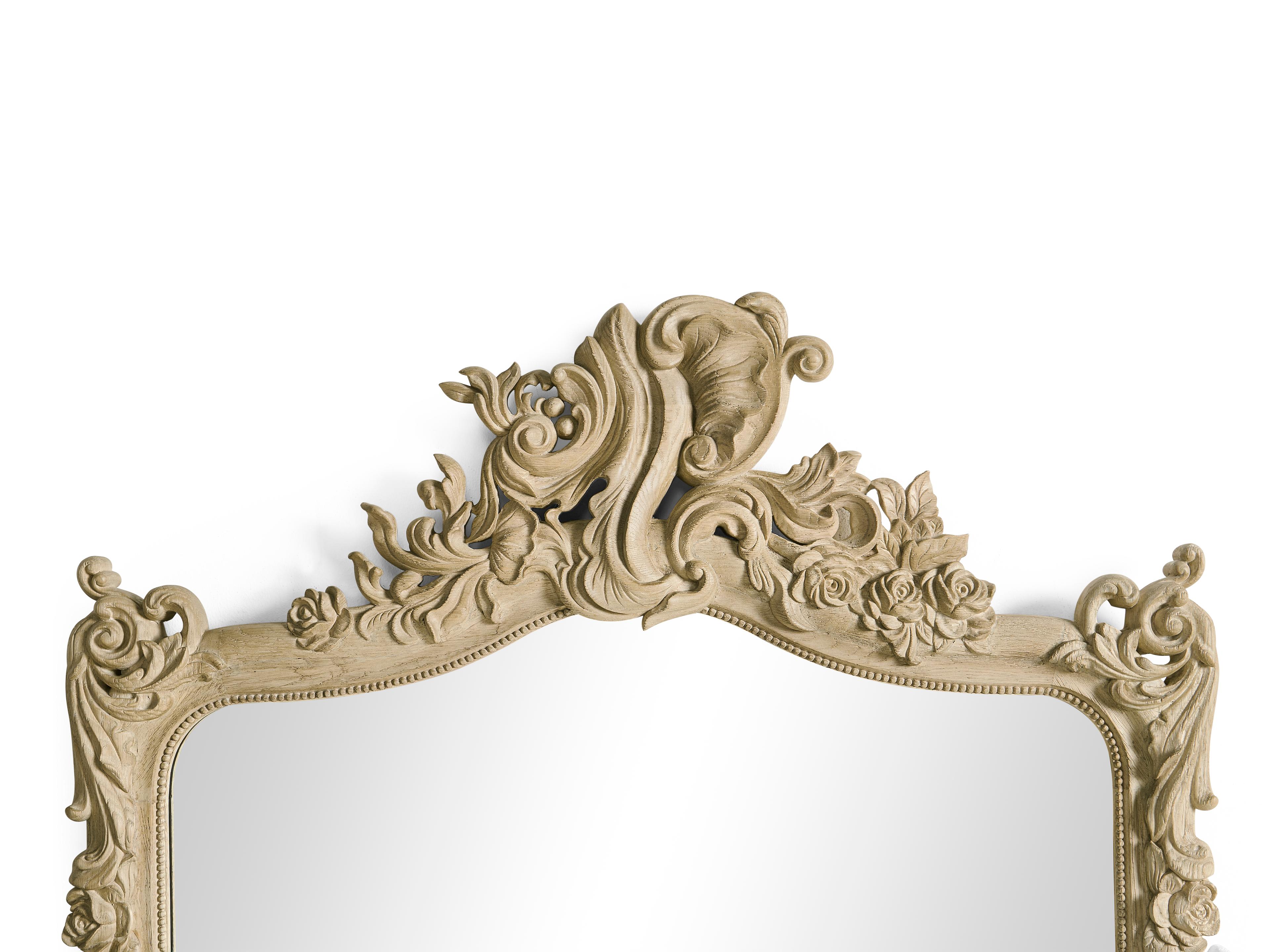 Jonathan Charles Timeless Bleached Chestnut Wall Mirror Rectangular