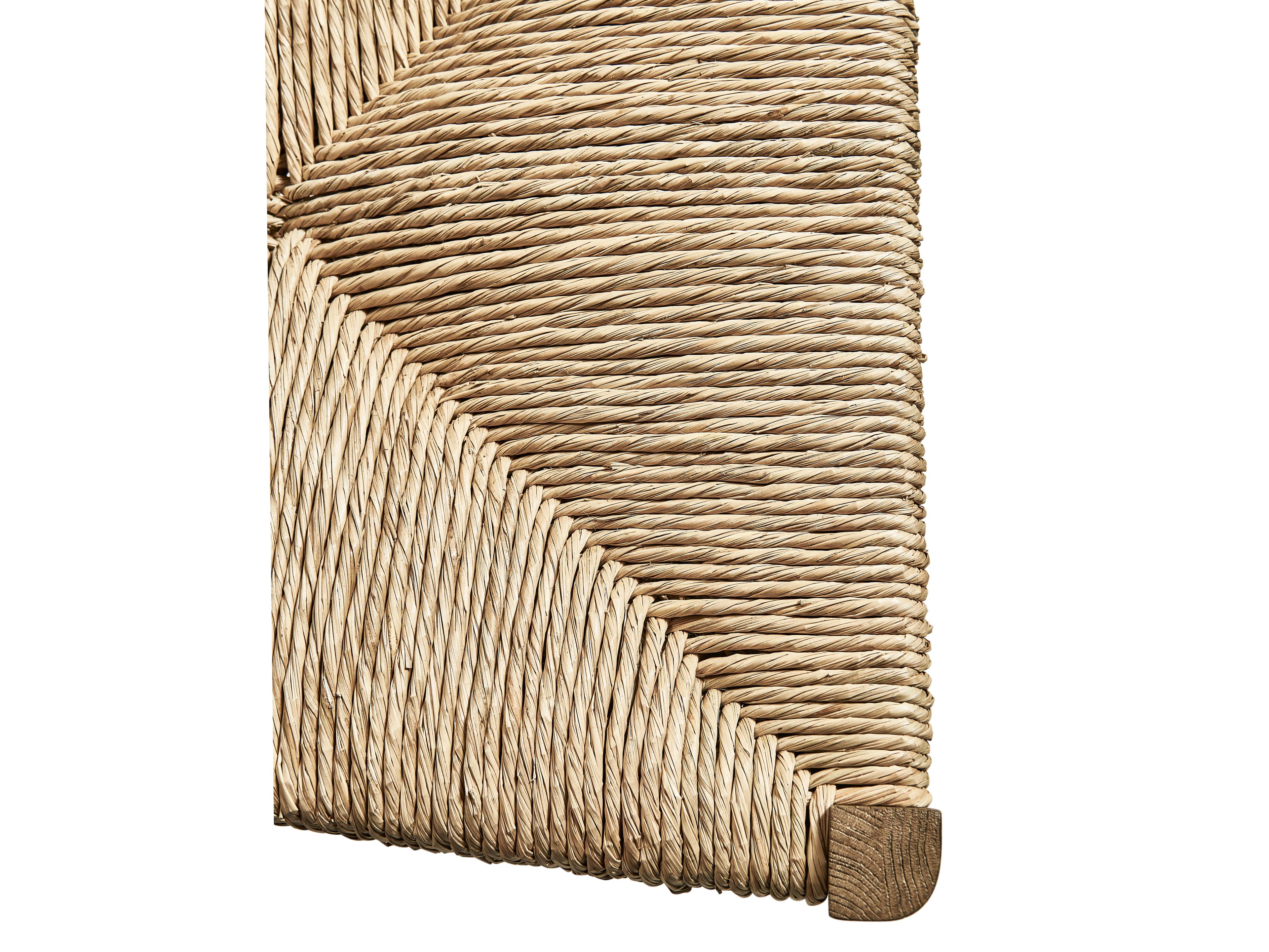 Jonathan Charles Timeless Oak Wood Brown Upholstered Armless Dining Chair