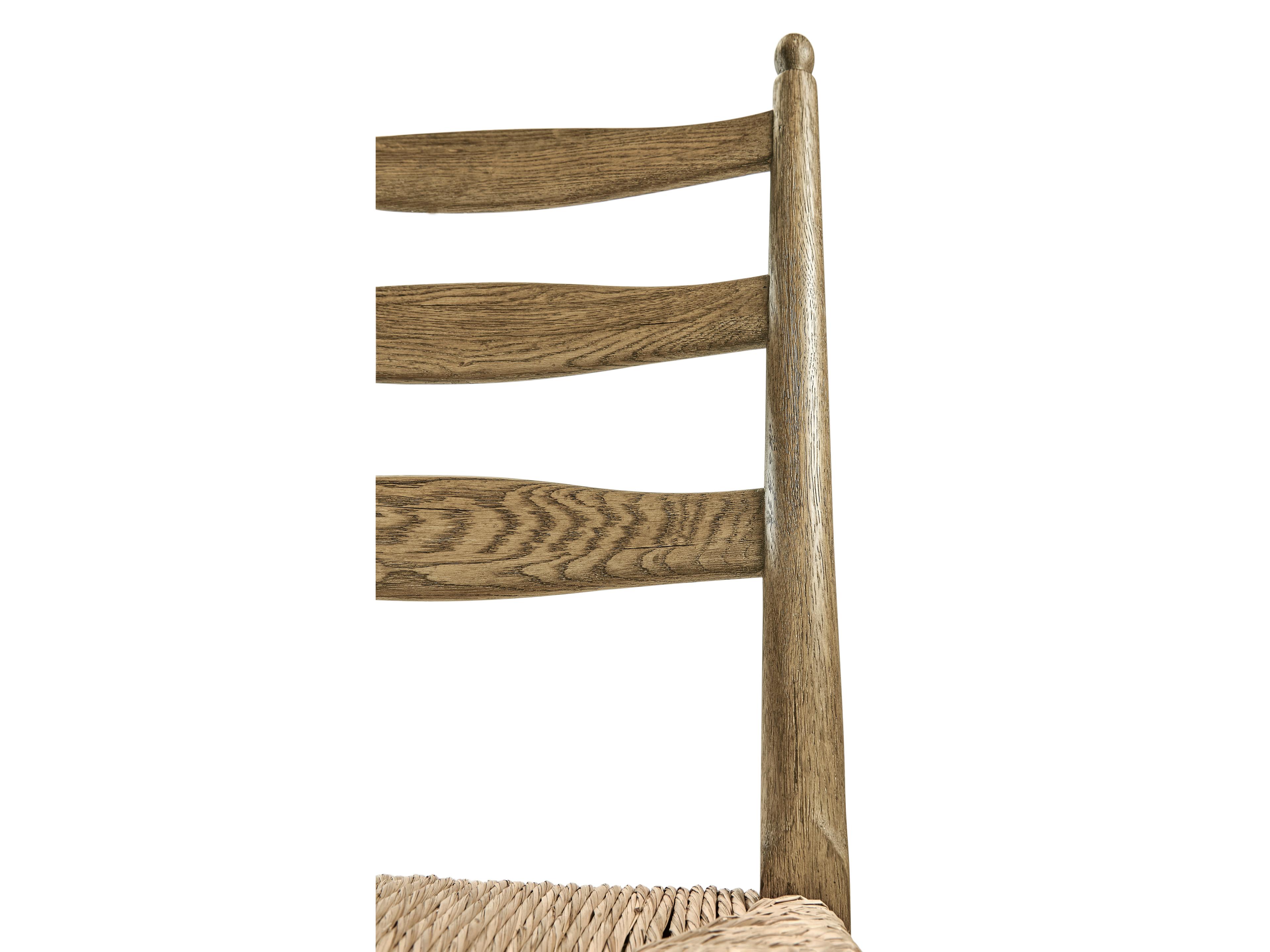 Jonathan Charles Timeless Oak Wood Brown Upholstered Armless Dining Chair