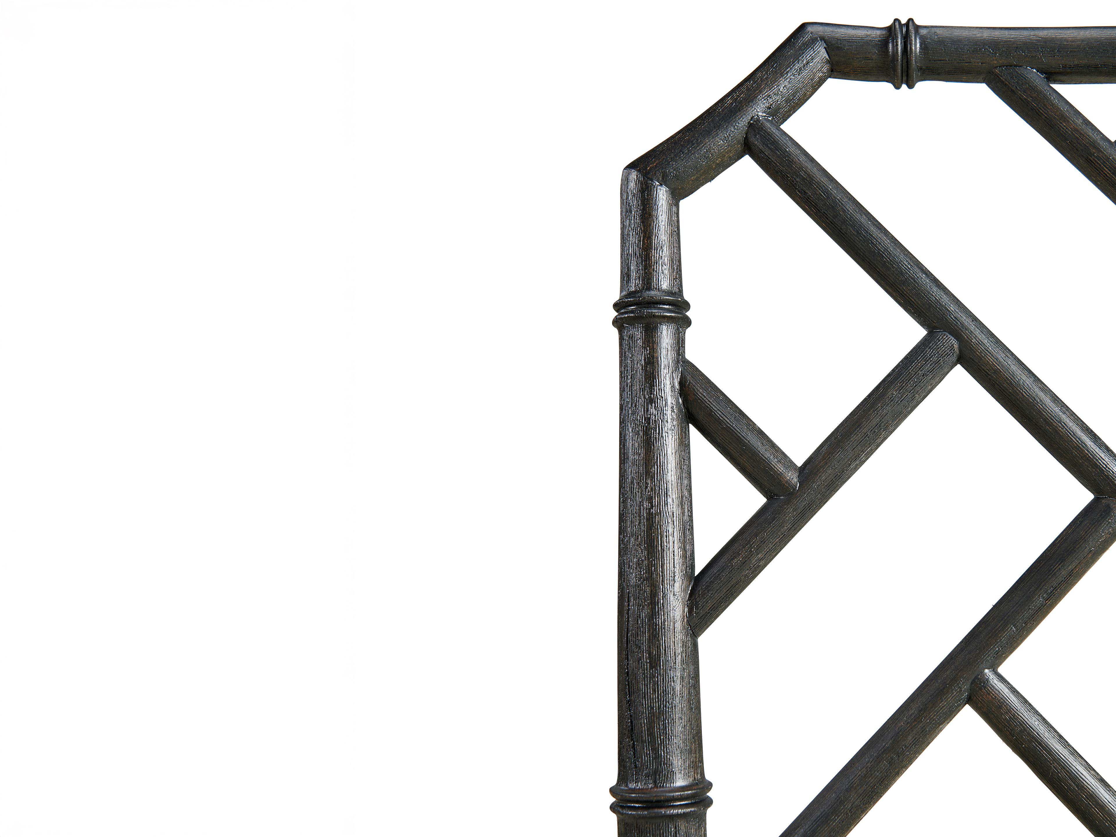 Jonathan Charles Timeless Oak Wood Black Upholstered Side Dining Chair