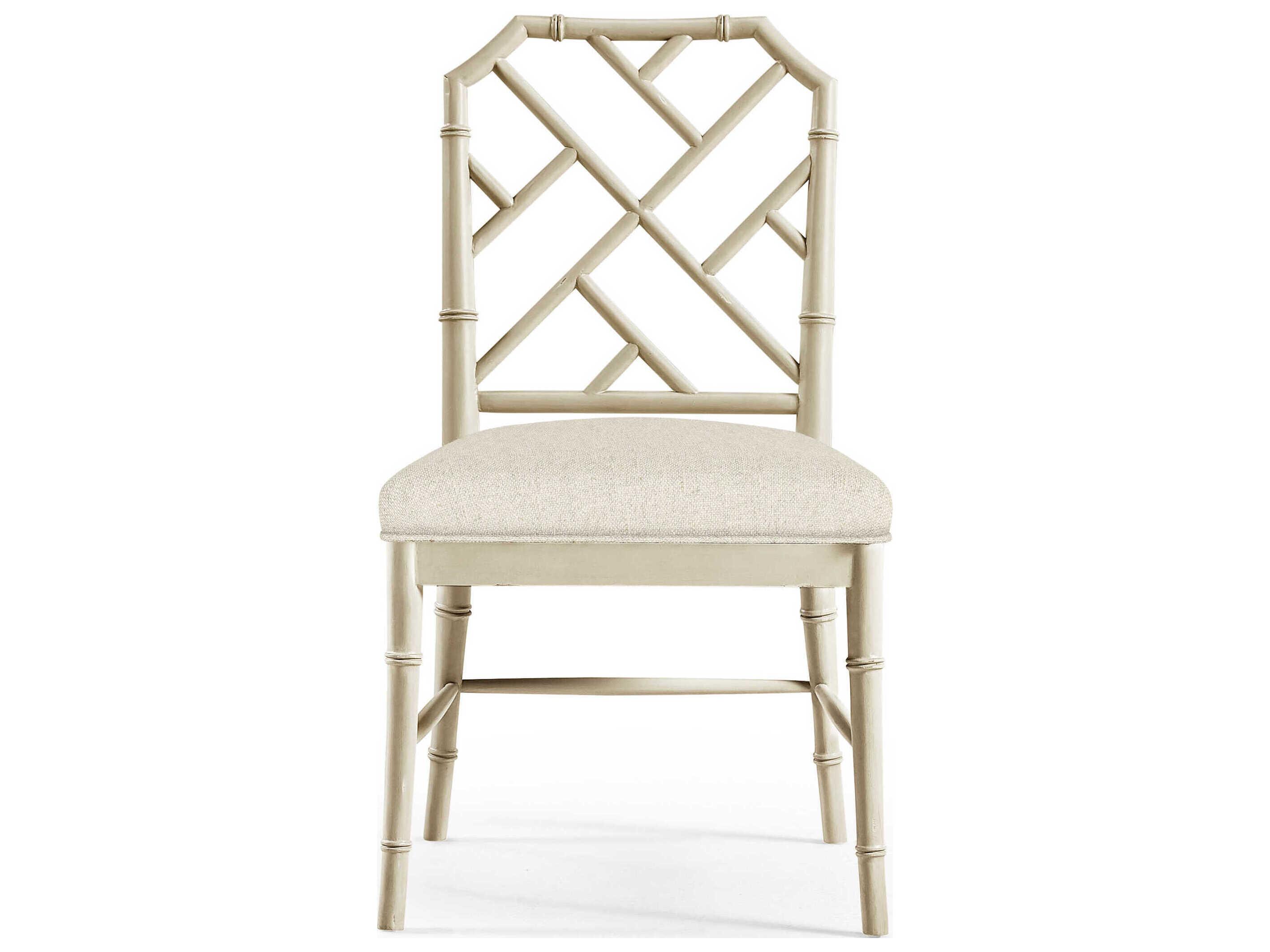 Jonathan Charles Timeless Beech Wood Gray Upholstered Armless Dining Chair